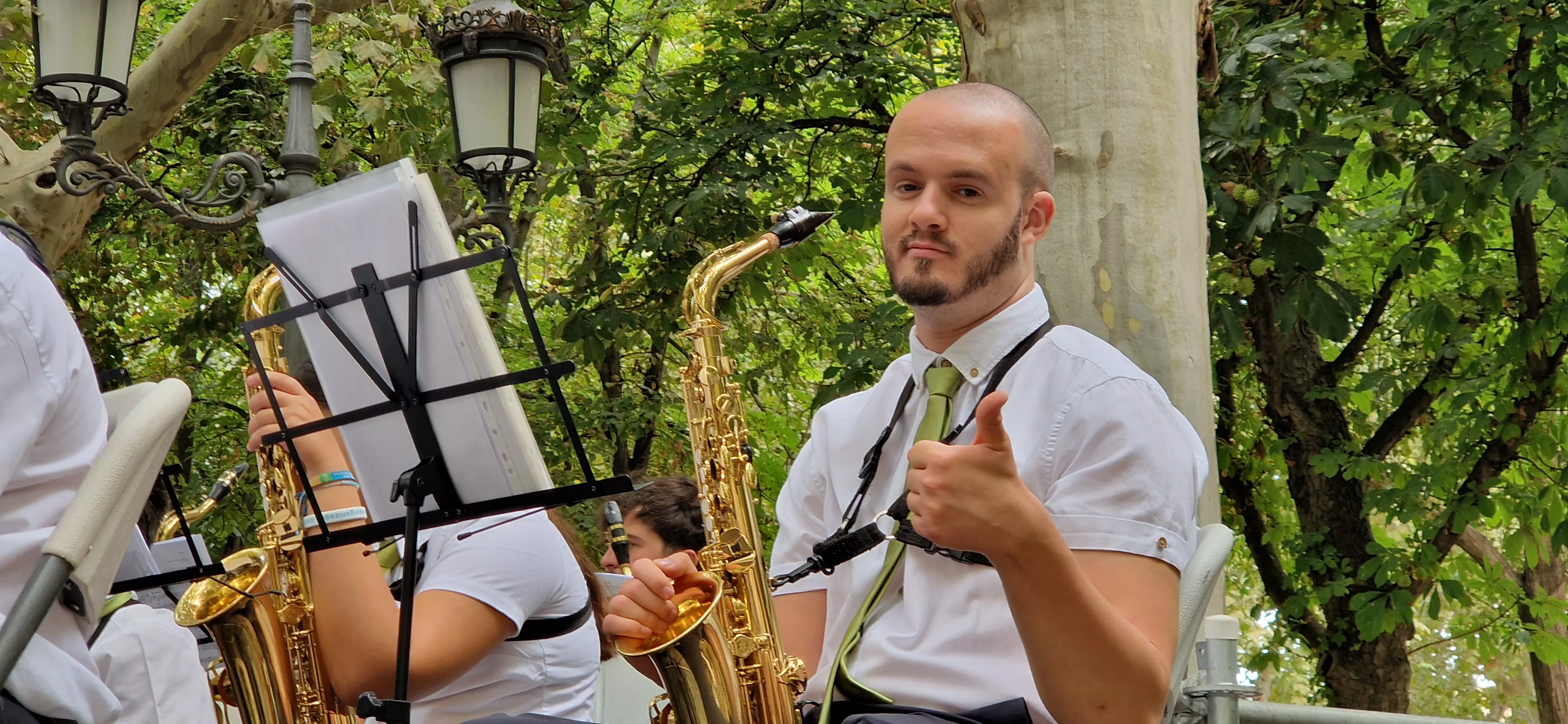 Concierto de la Banda de Huesca el 13 de agosto. Foto Myriam Martínez