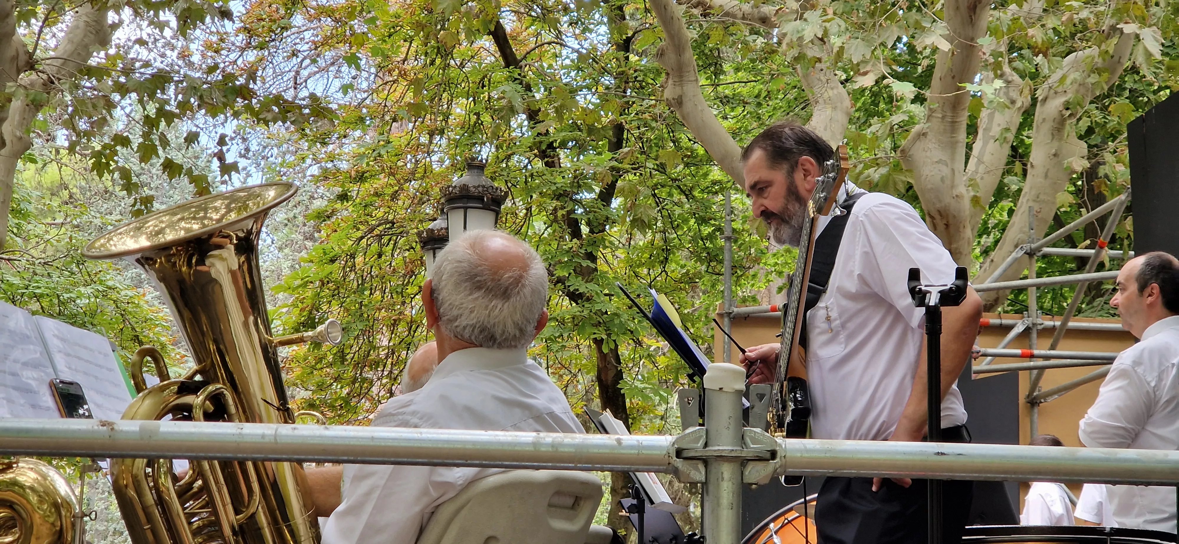 Concierto de la Banda de Huesca el 13 de agosto. Foto Myriam Martínez 