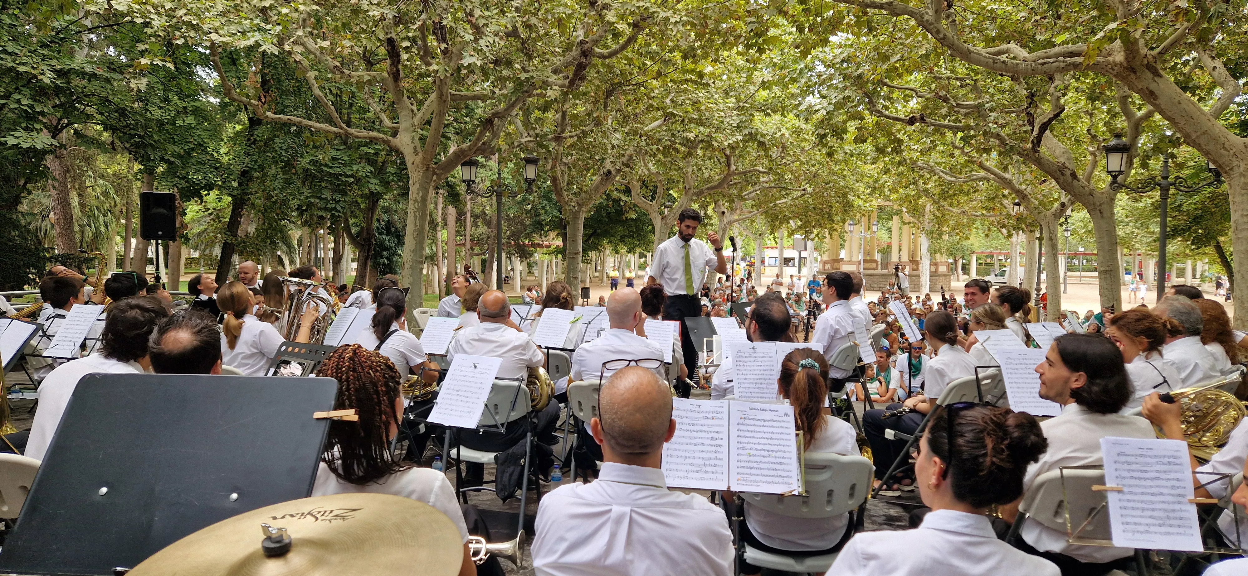 Concierto de la Banda de Huesca el 13 de agosto. Foto Myriam Martínez 