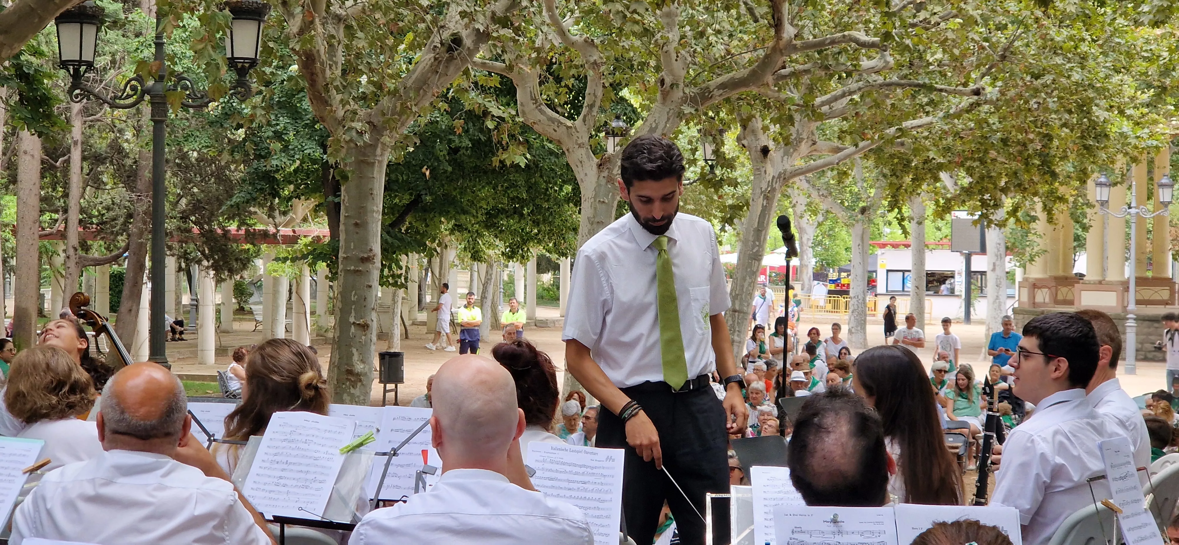 Concierto de la Banda de Huesca el 13 de agosto. Foto Myriam Martínez 