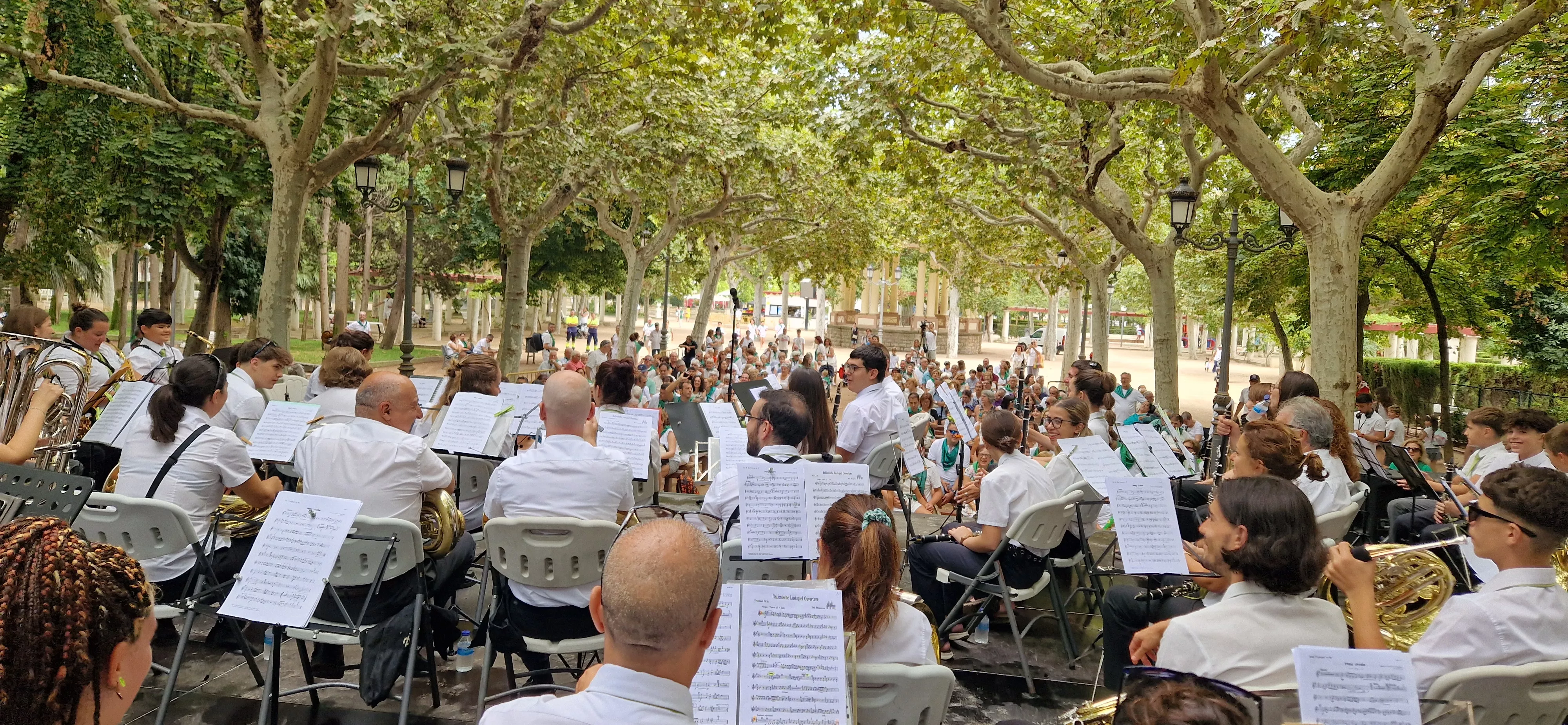 Concierto de la Banda de Huesca el 13 de agosto. Foto Myriam Martínez 