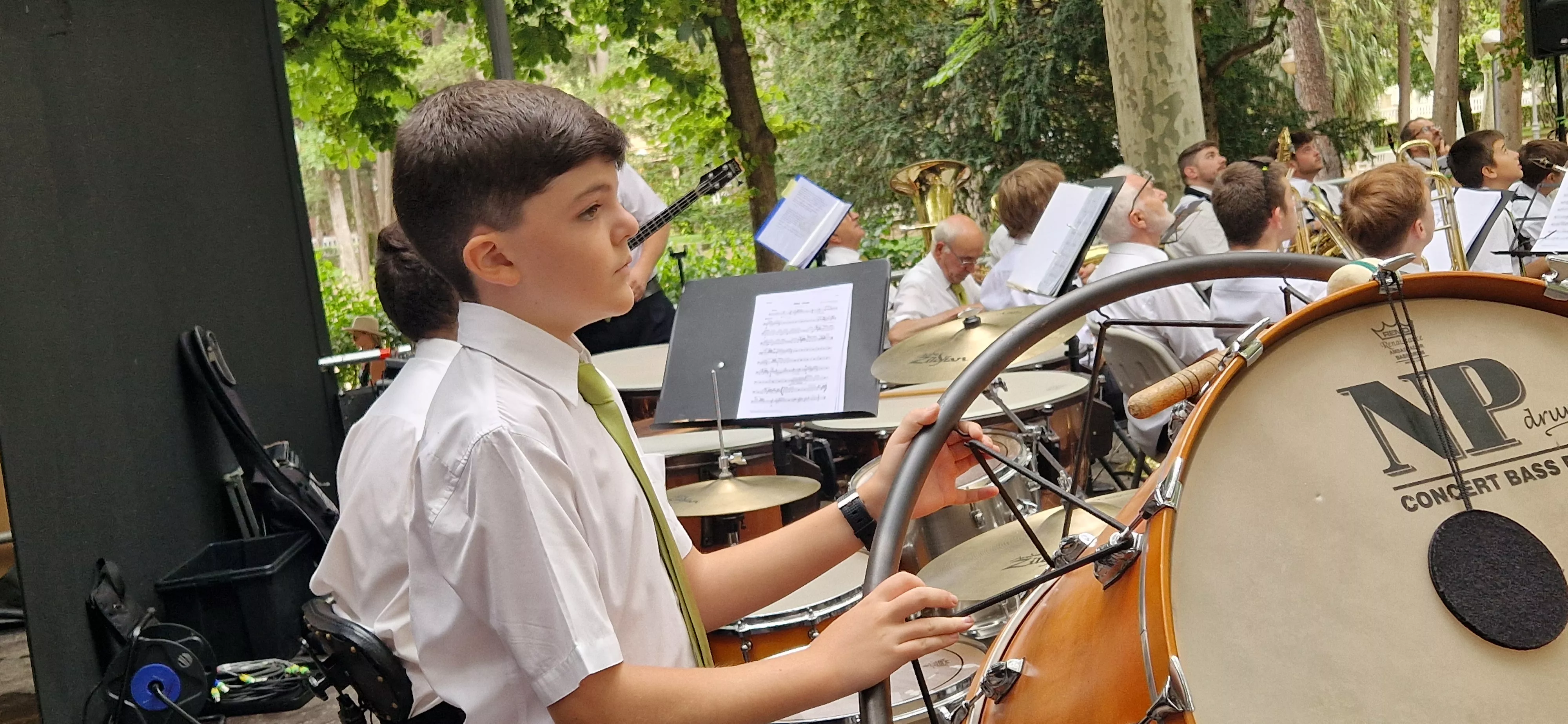Concierto de la Banda de Huesca el 13 de agosto. Foto Myriam Martínez 