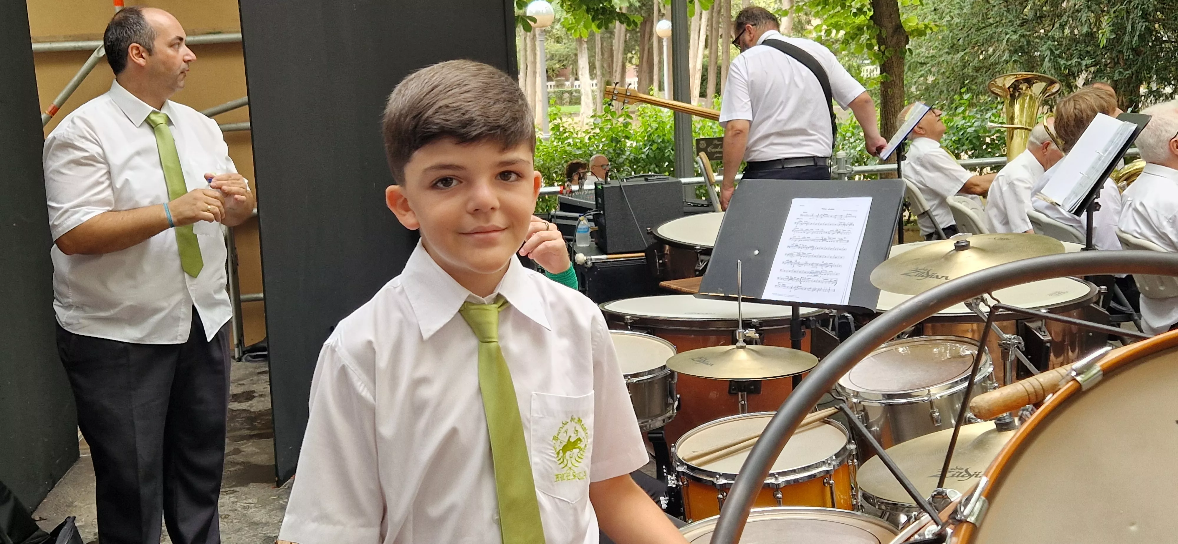 Concierto de la Banda de Huesca el 13 de agosto. Foto Myriam Martínez 