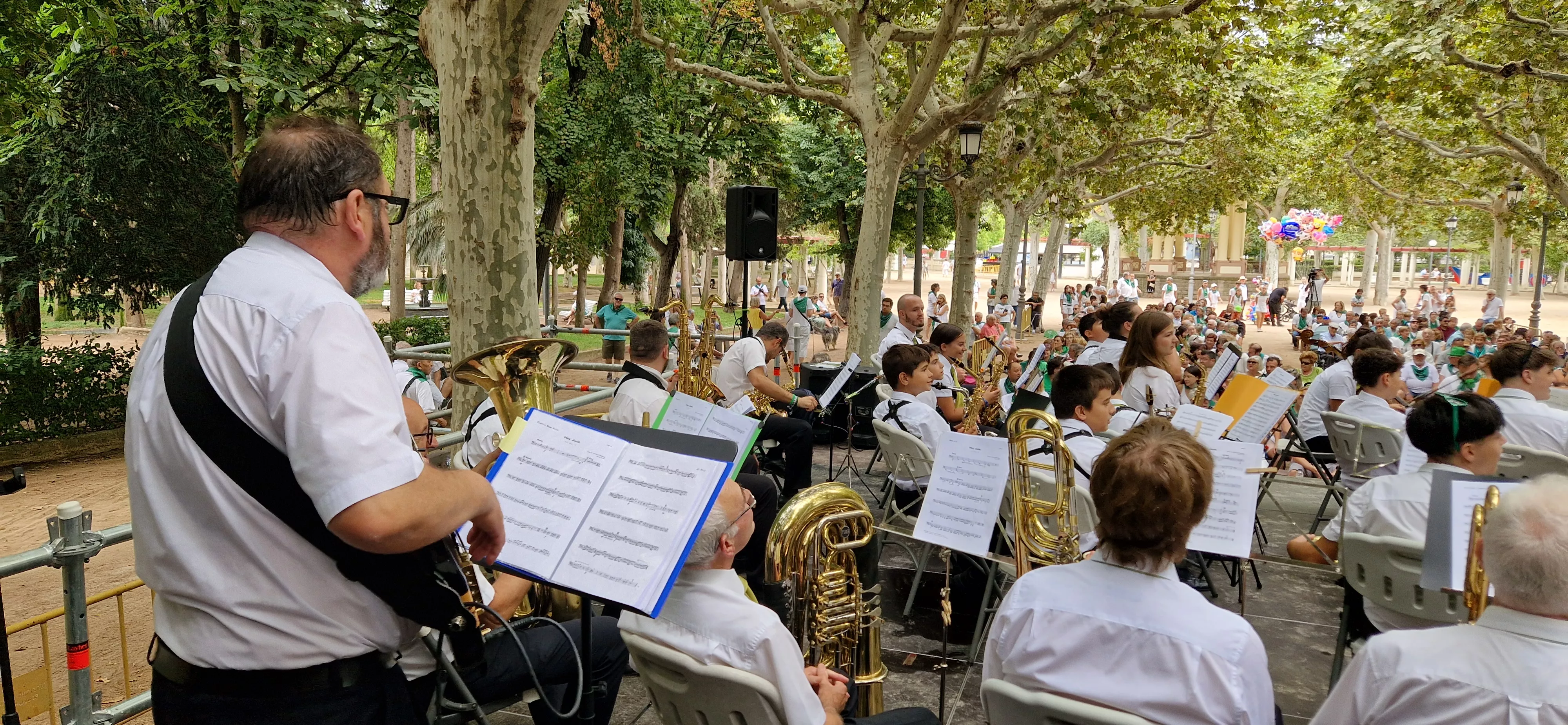 Concierto de la Banda de Huesca el 13 de agosto. Foto Myriam Martínez 