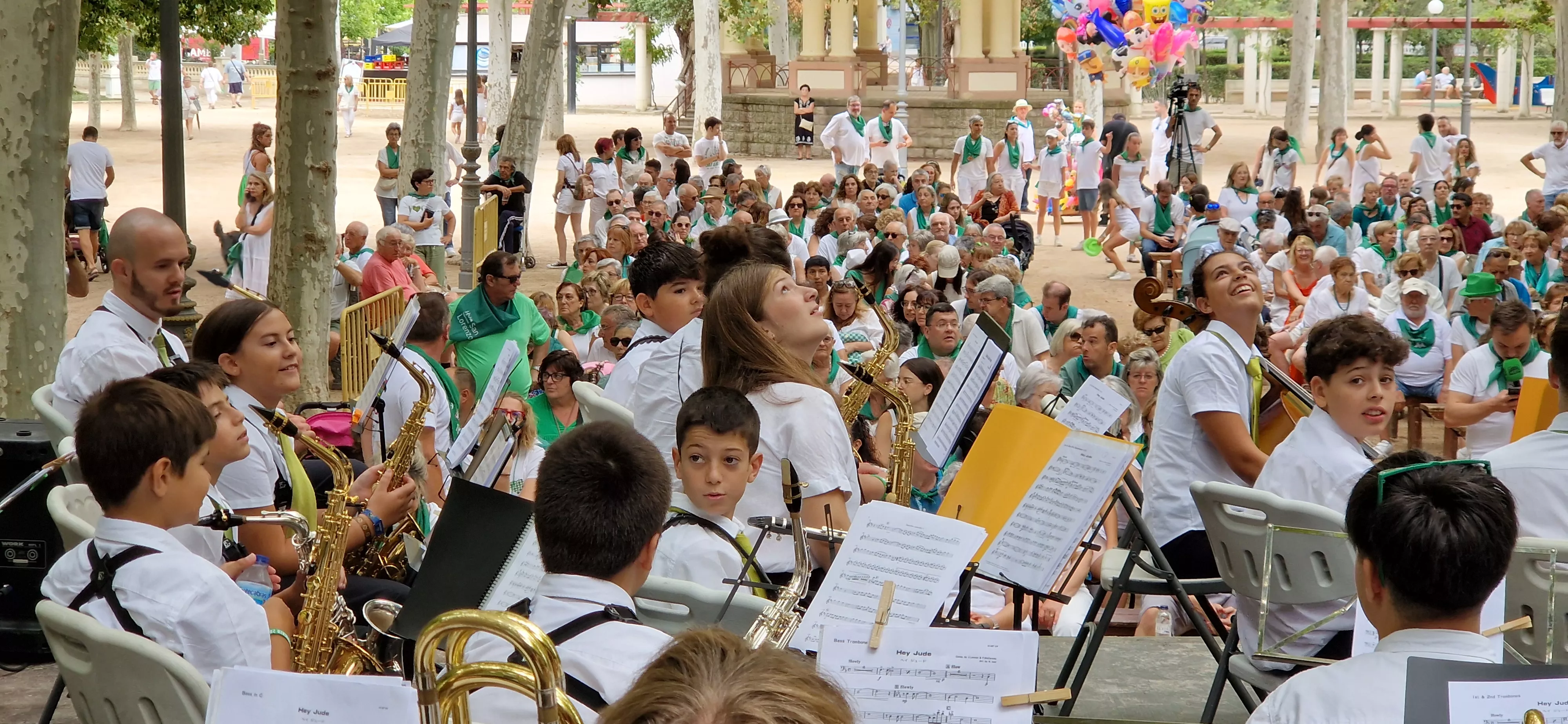 Concierto de la Banda de Huesca el 13 de agosto. Foto Myriam Martínez 