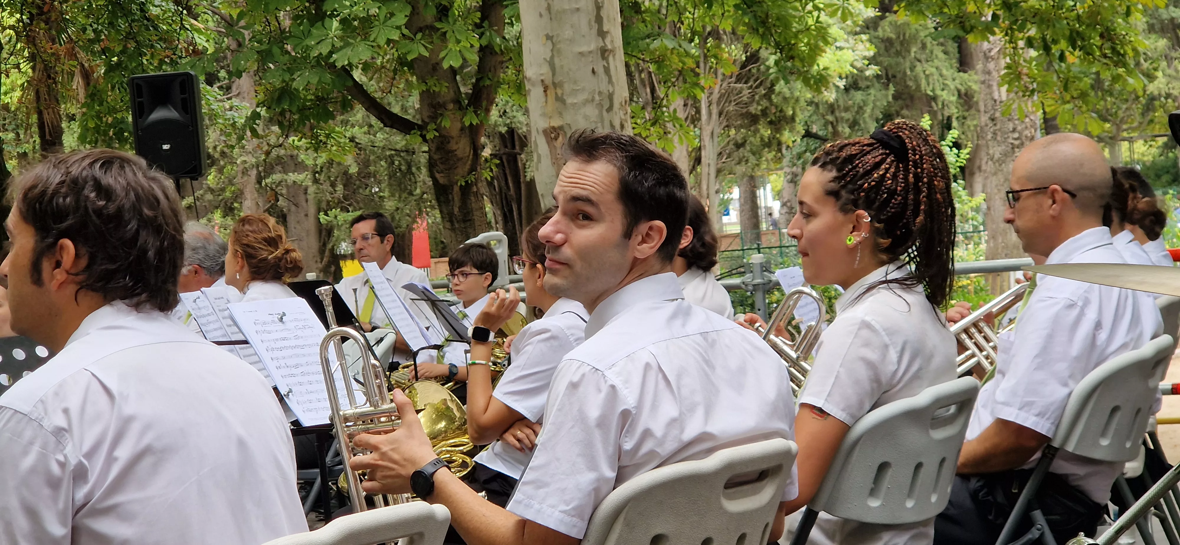 Concierto de la Banda de Huesca el 13 de agosto. Foto Myriam Martínez 