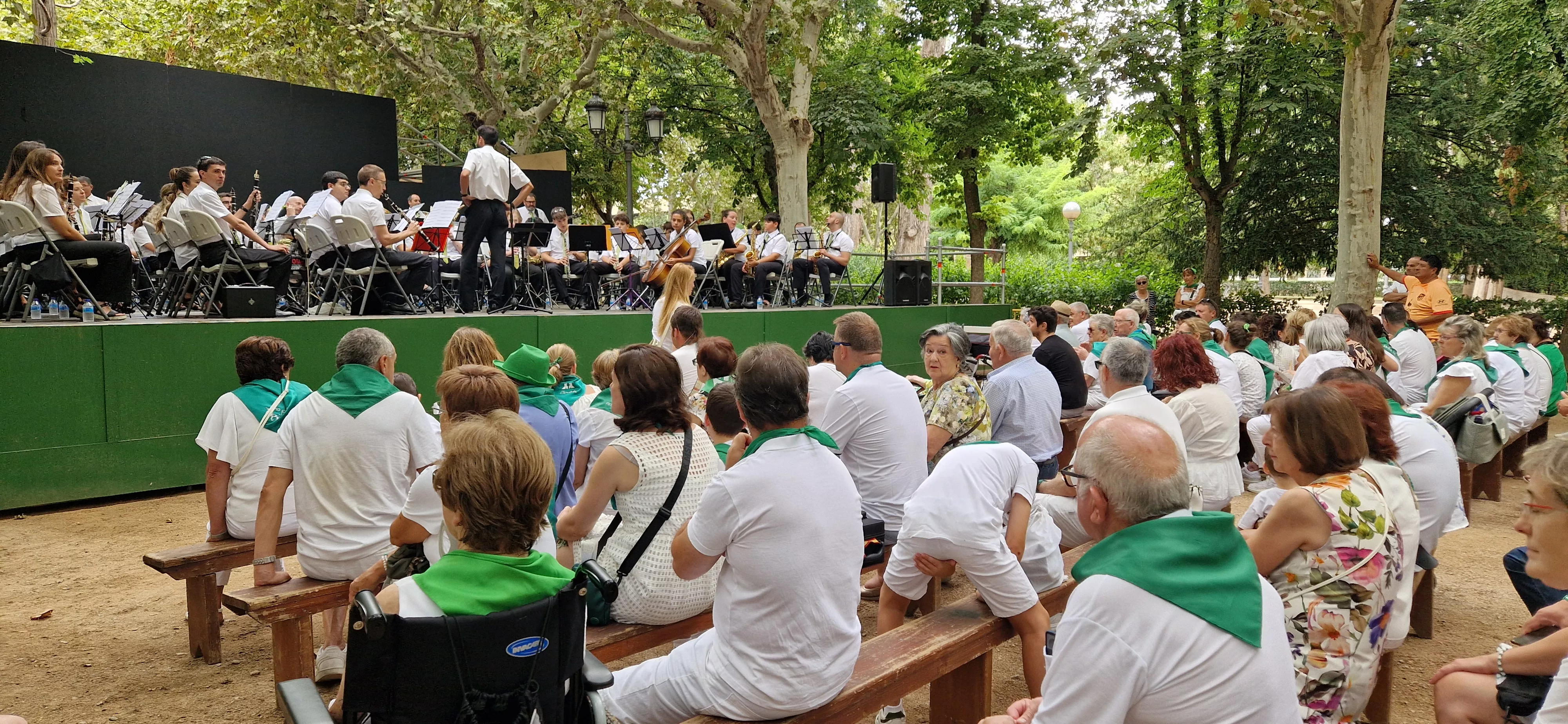 Concierto de la Banda de Huesca el 13 de agosto. Foto Myriam Martínez 