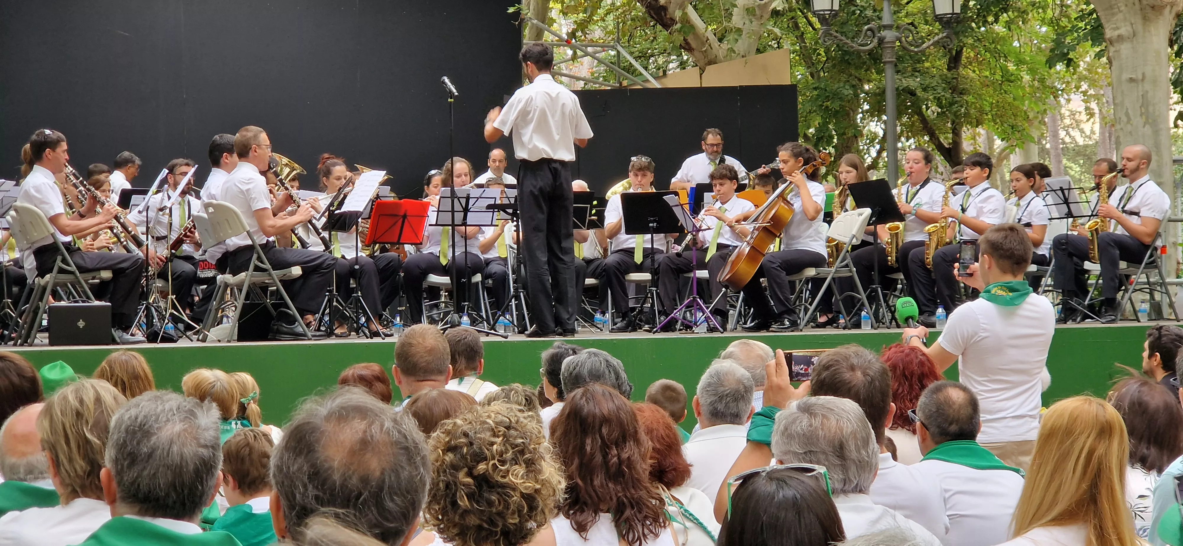 Concierto de la Banda de Huesca el 13 de agosto. Foto Myriam Martínez 