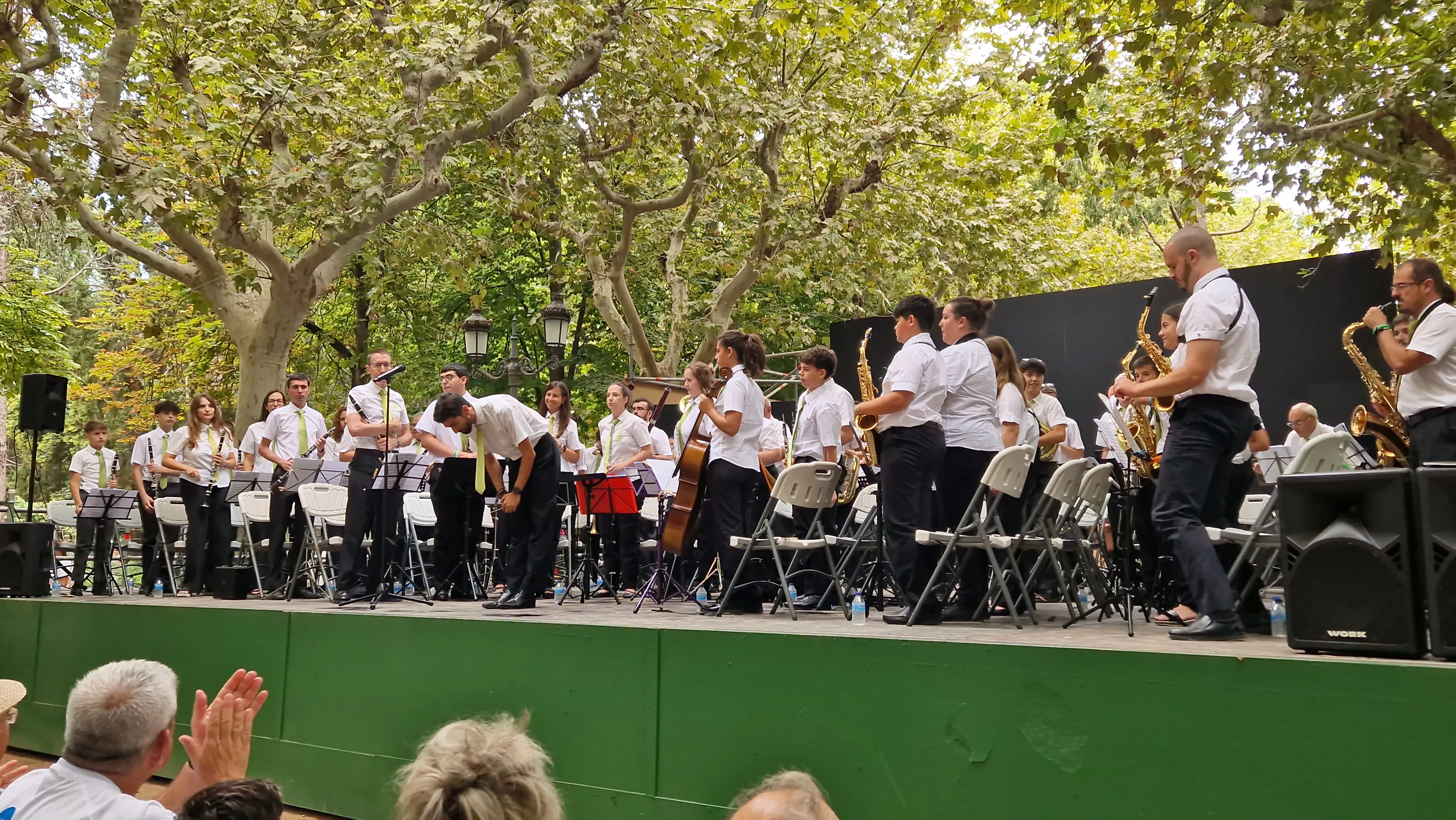 Concierto de la Banda de Huesca el 13 de agosto. Foto Myriam Martínez 