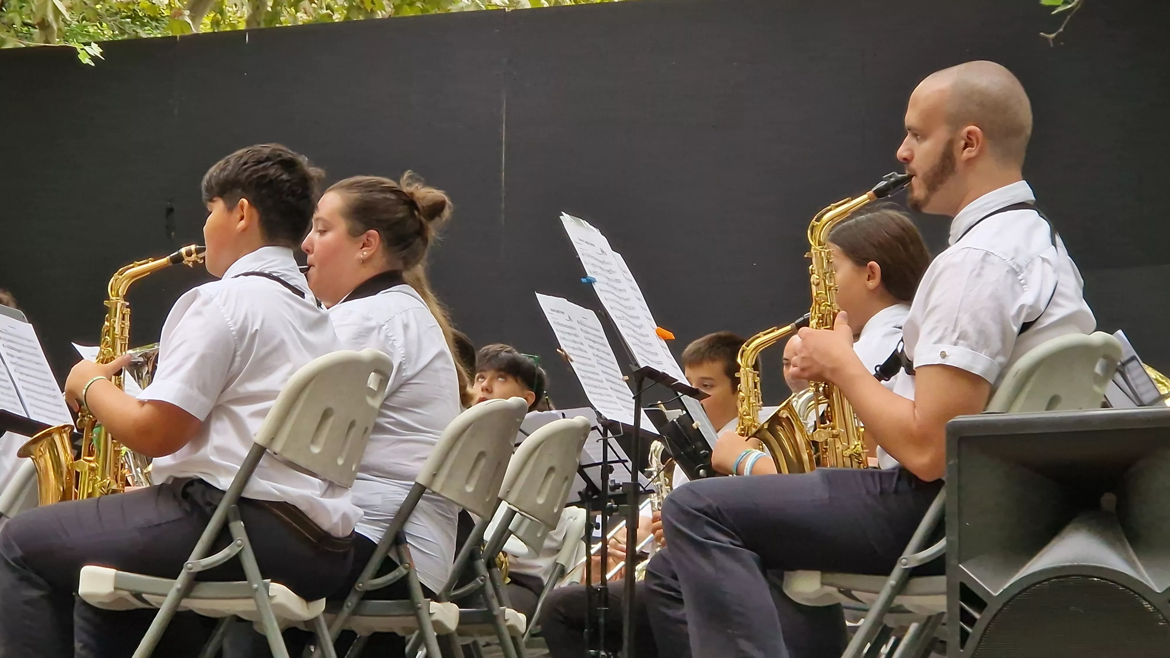 Concierto de la Banda de Huesca el 13 de agosto. Foto Myriam Martínez 