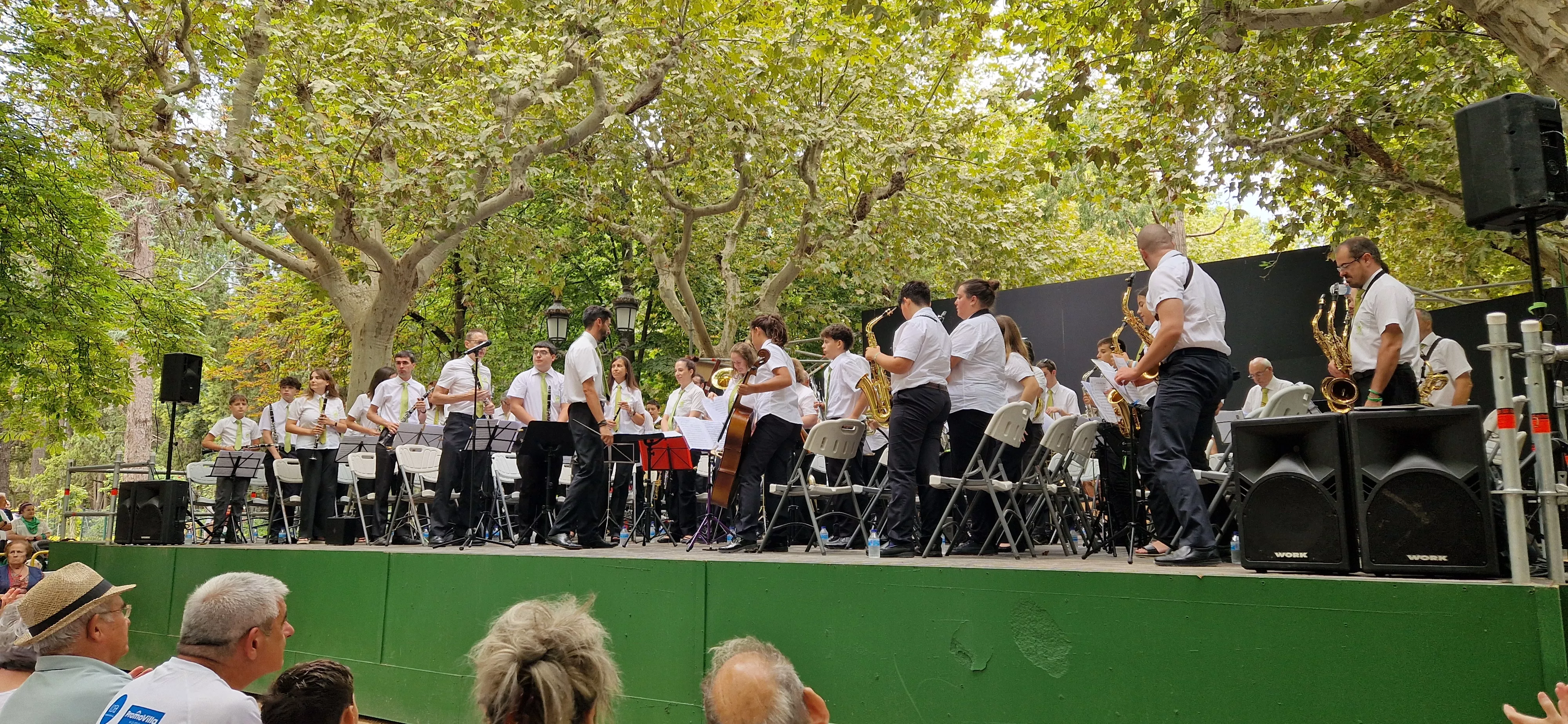 Concierto de la Banda de Huesca el 13 de agosto. Foto Myriam Martínez 