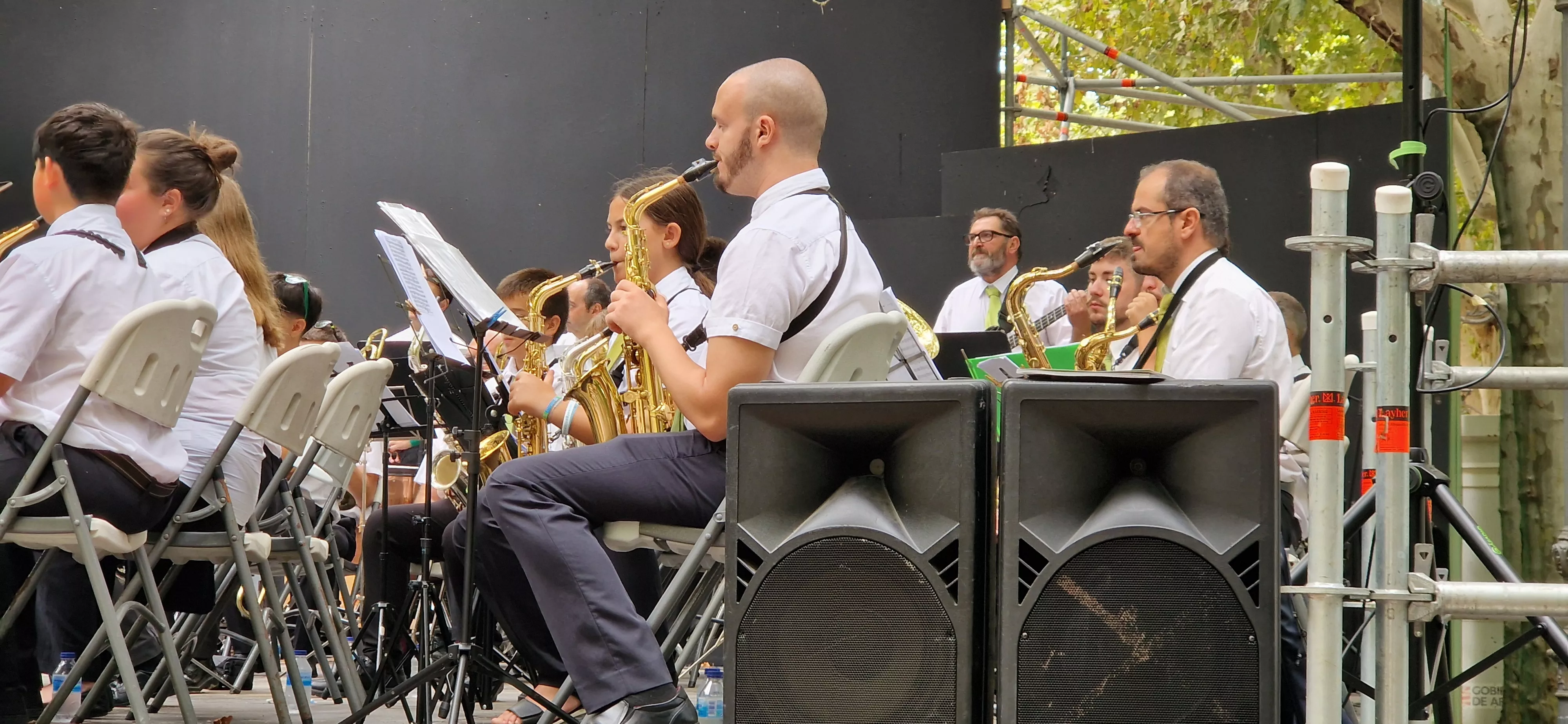 Concierto de la Banda de Huesca el 13 de agosto. Foto Myriam Martínez 