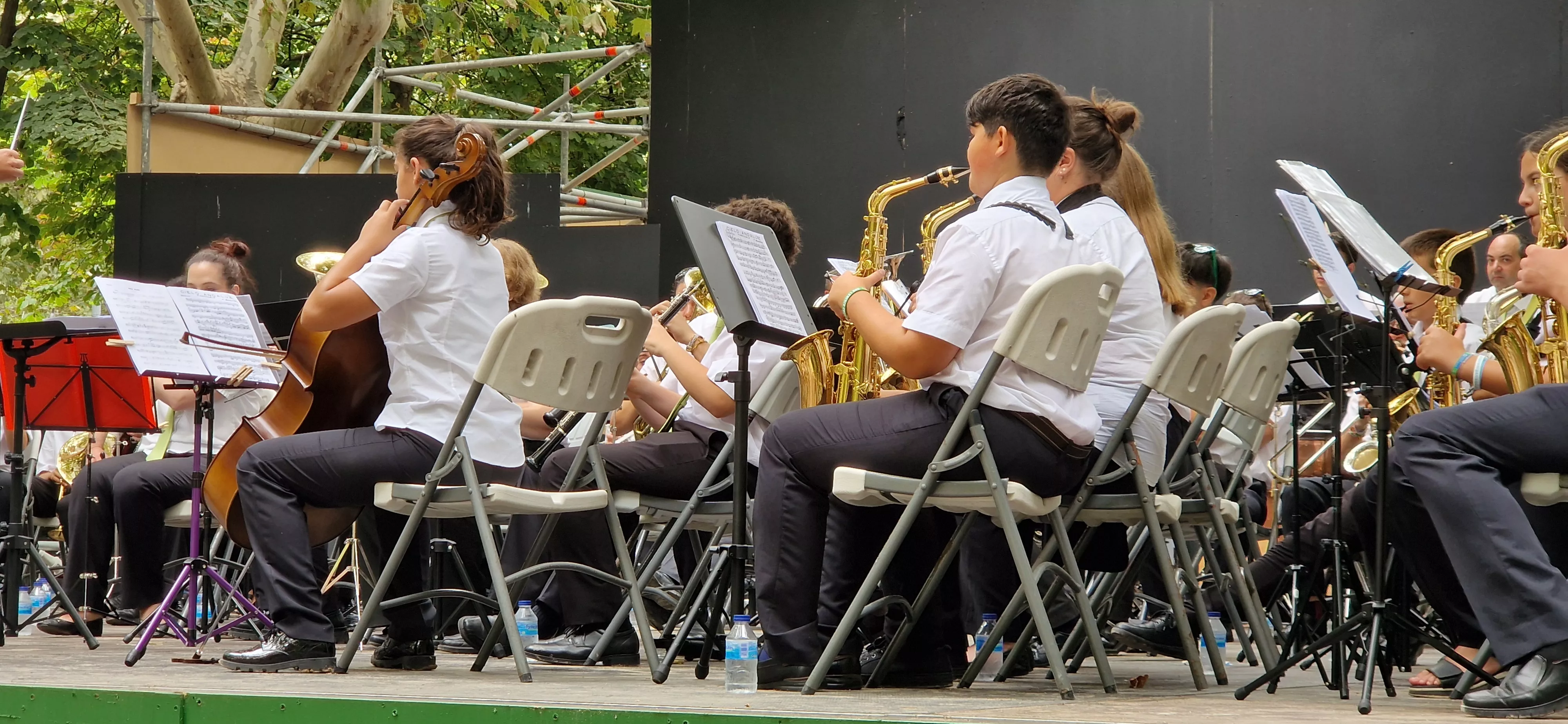 Concierto de la Banda de Huesca el 13 de agosto. Foto Myriam Martínez 