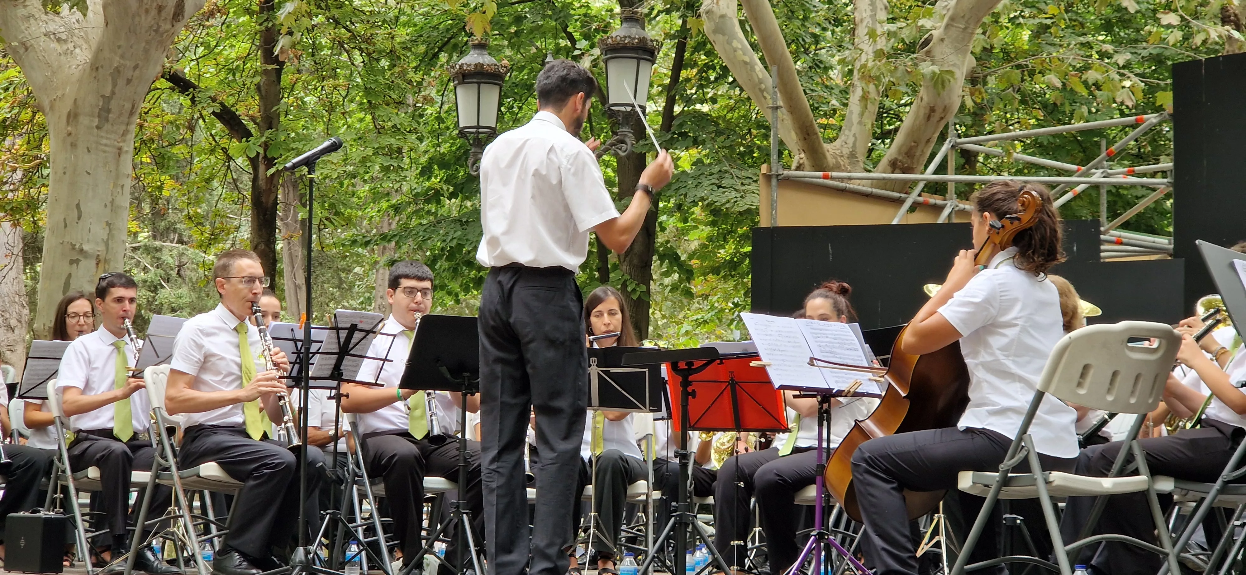 Concierto de la Banda de Huesca el 13 de agosto. Foto Myriam Martínez 