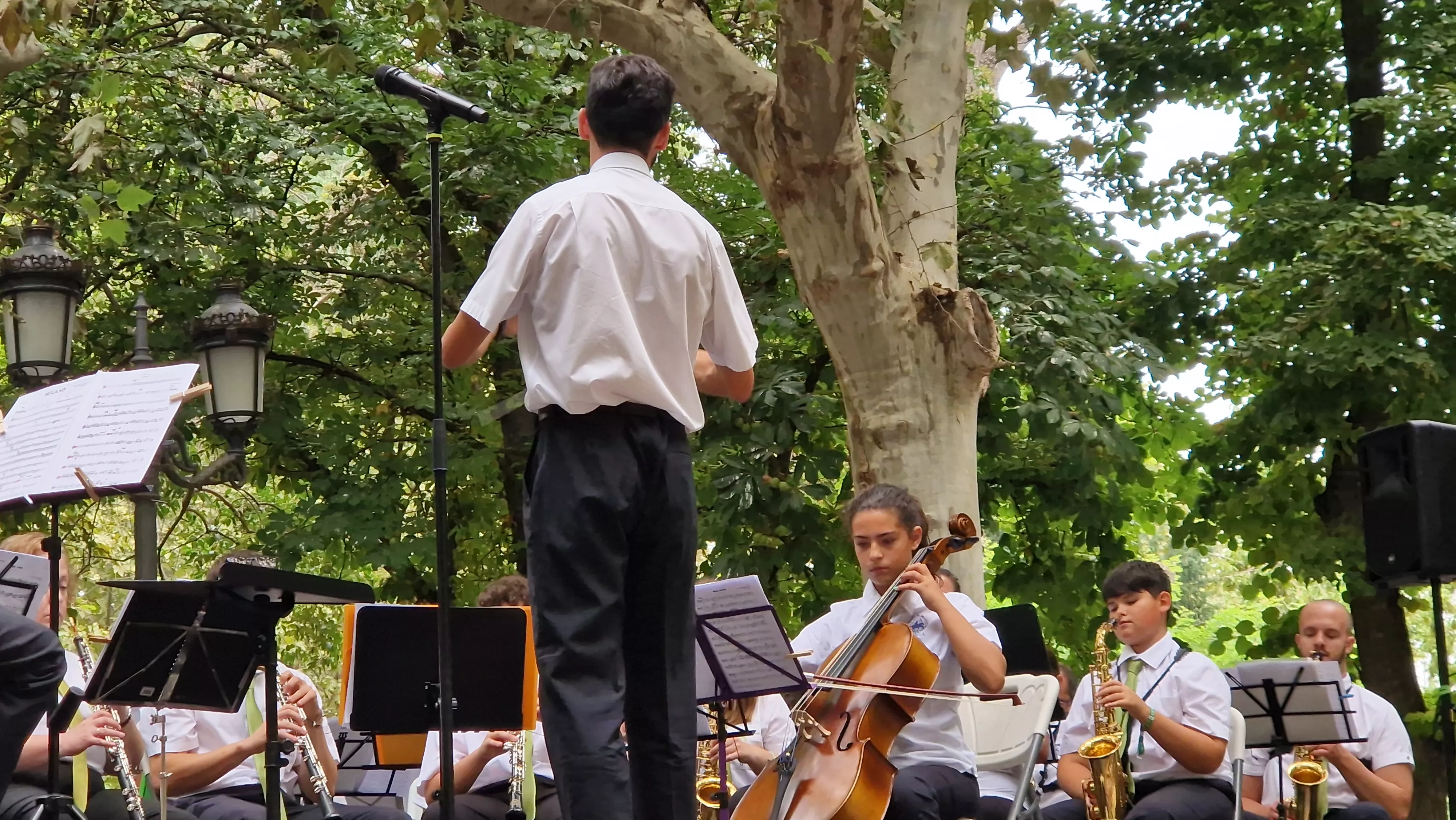 Concierto de la Banda de Huesca el 13 de agosto. Foto Myriam Martínez 
