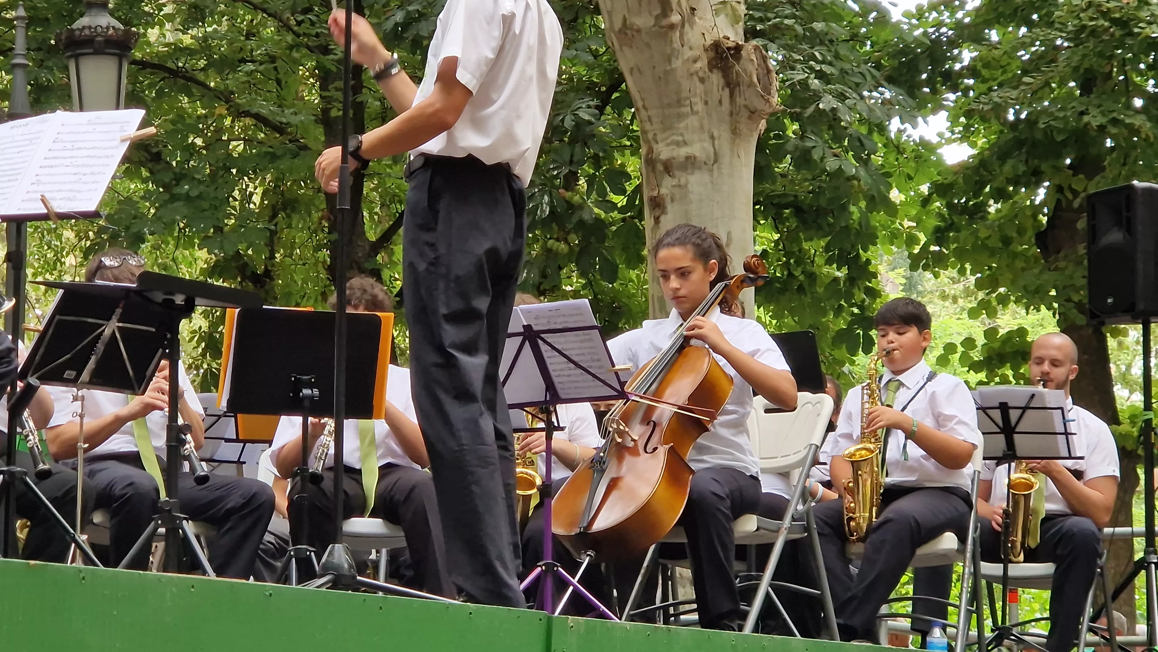 Concierto de la Banda de Huesca el 13 de agosto. Foto Myriam Martínez 