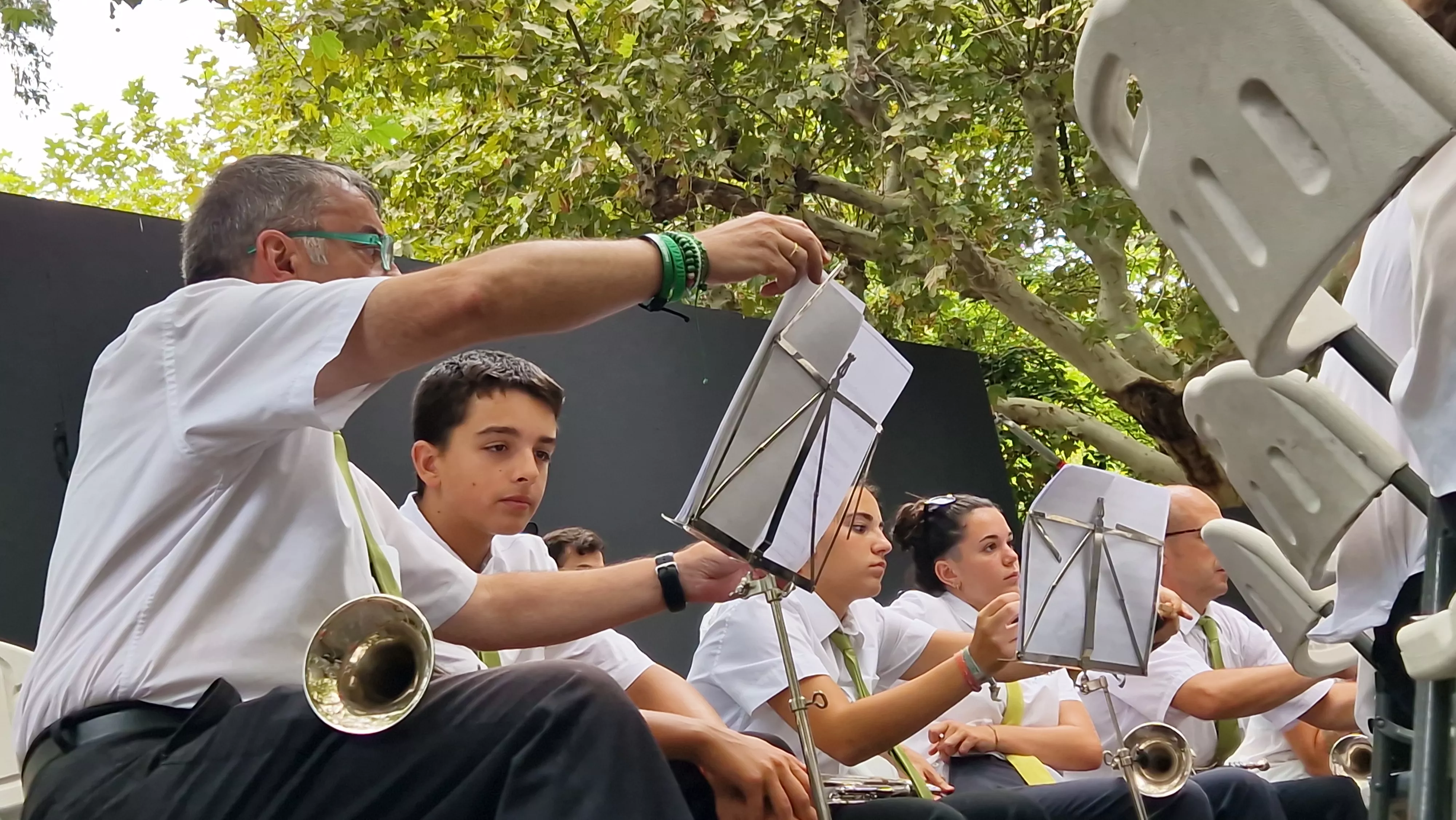 Concierto de la Banda de Huesca el 13 de agosto. Foto Myriam Martínez 