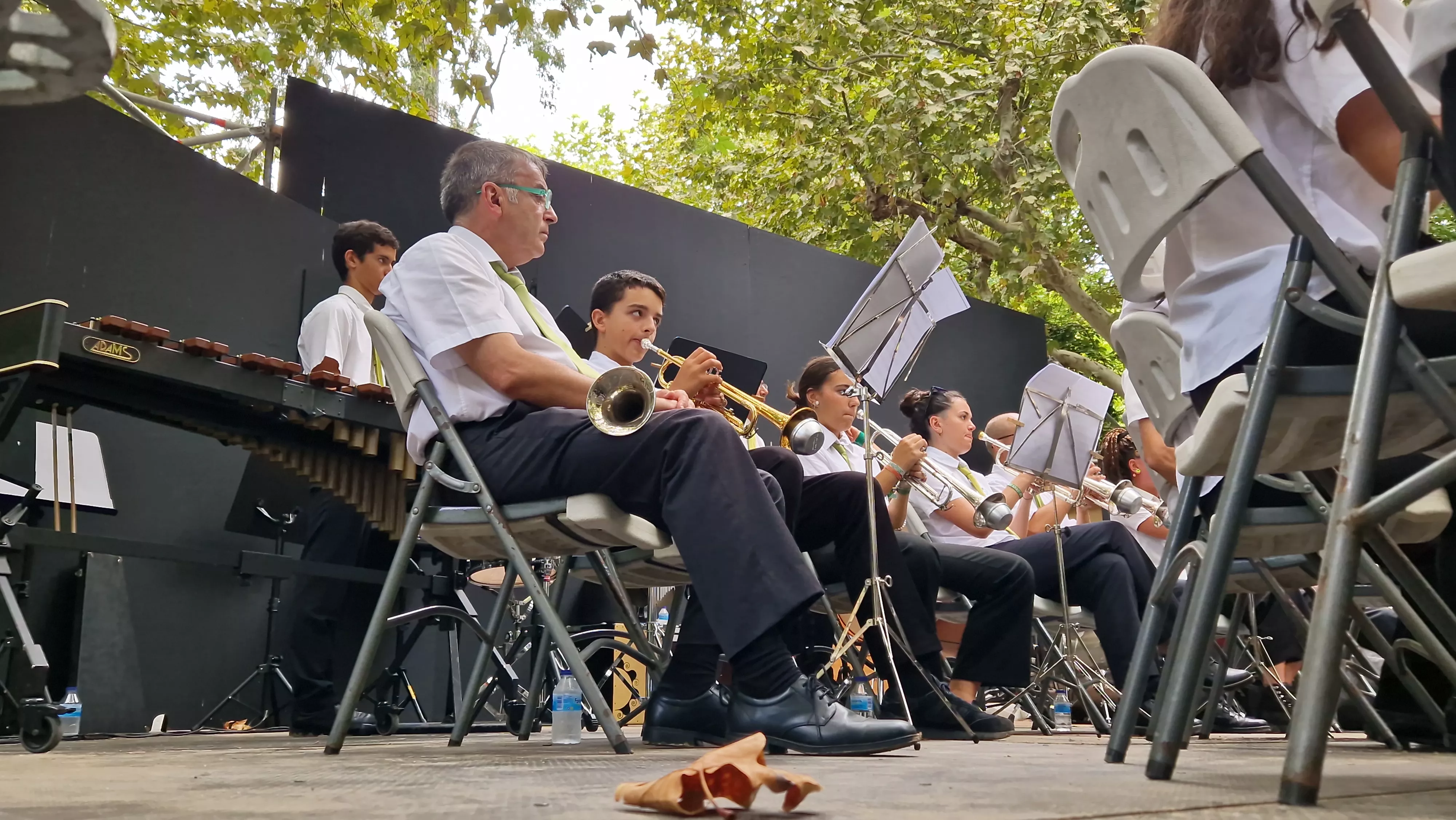 Concierto de la Banda de Huesca el 13 de agosto. Foto Myriam Martínez 
