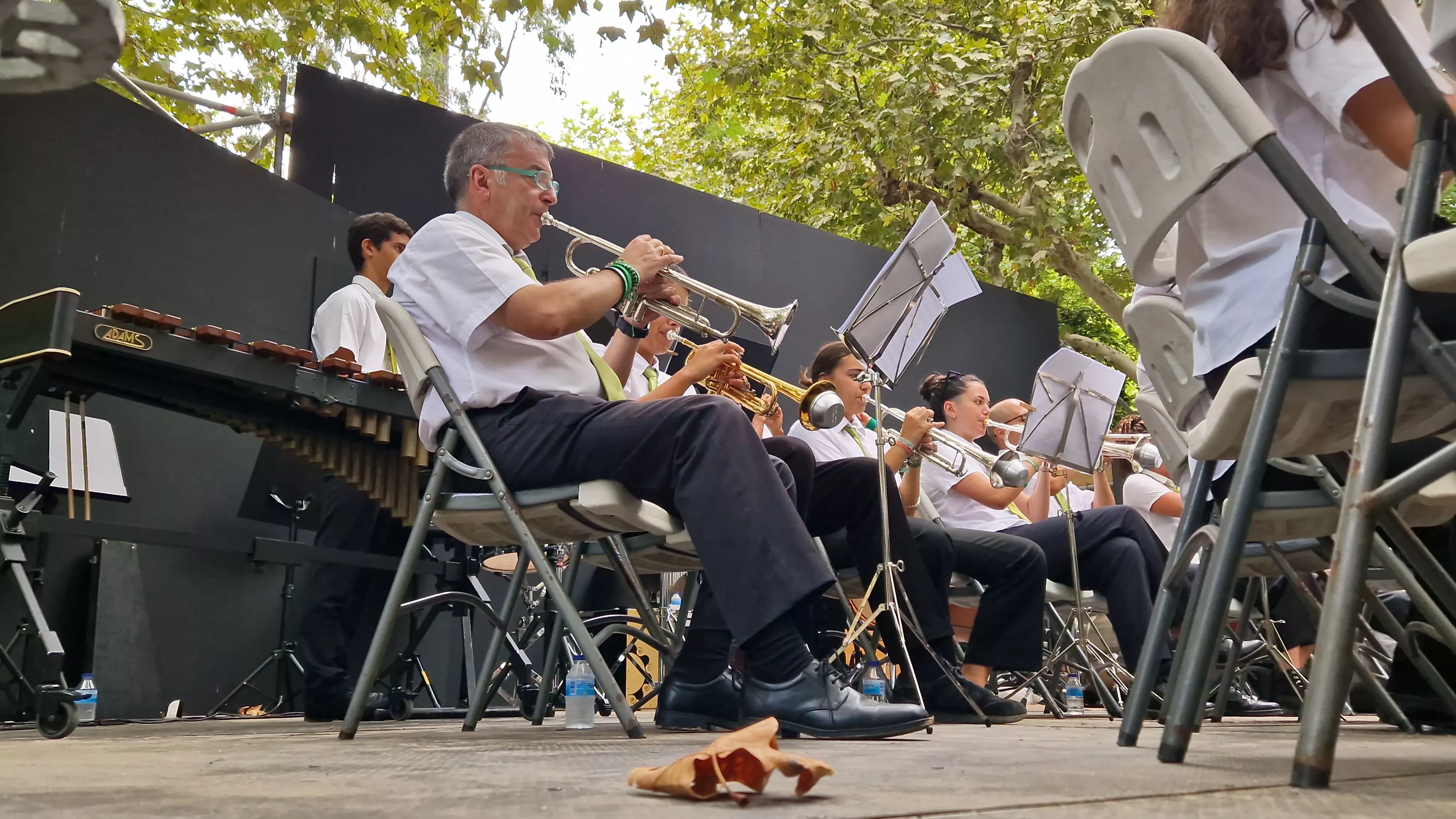 Concierto de la Banda de Huesca el 13 de agosto. Foto Myriam Martínez 