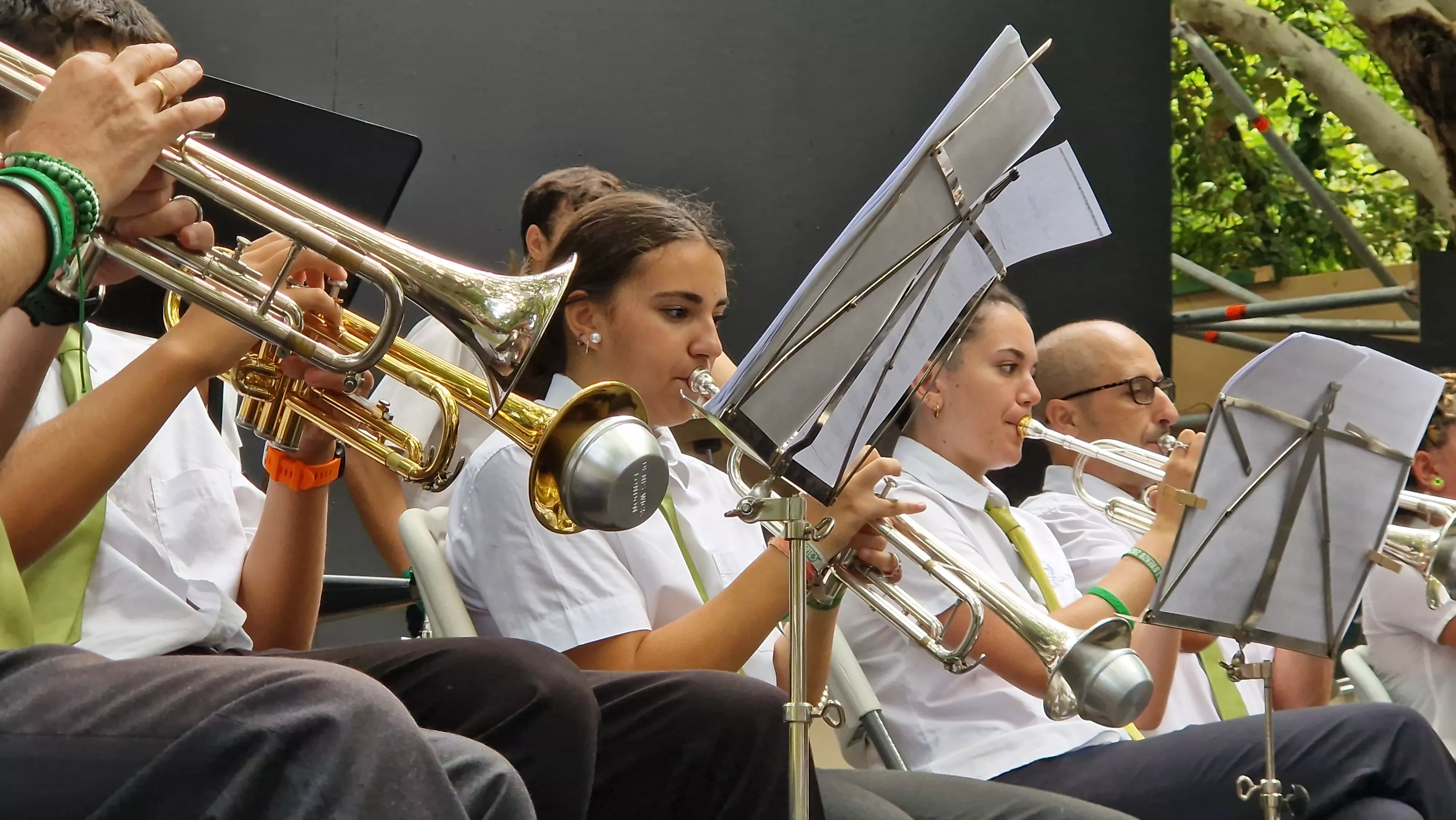 Concierto de la Banda de Huesca el 13 de agosto. Foto Myriam Martínez 