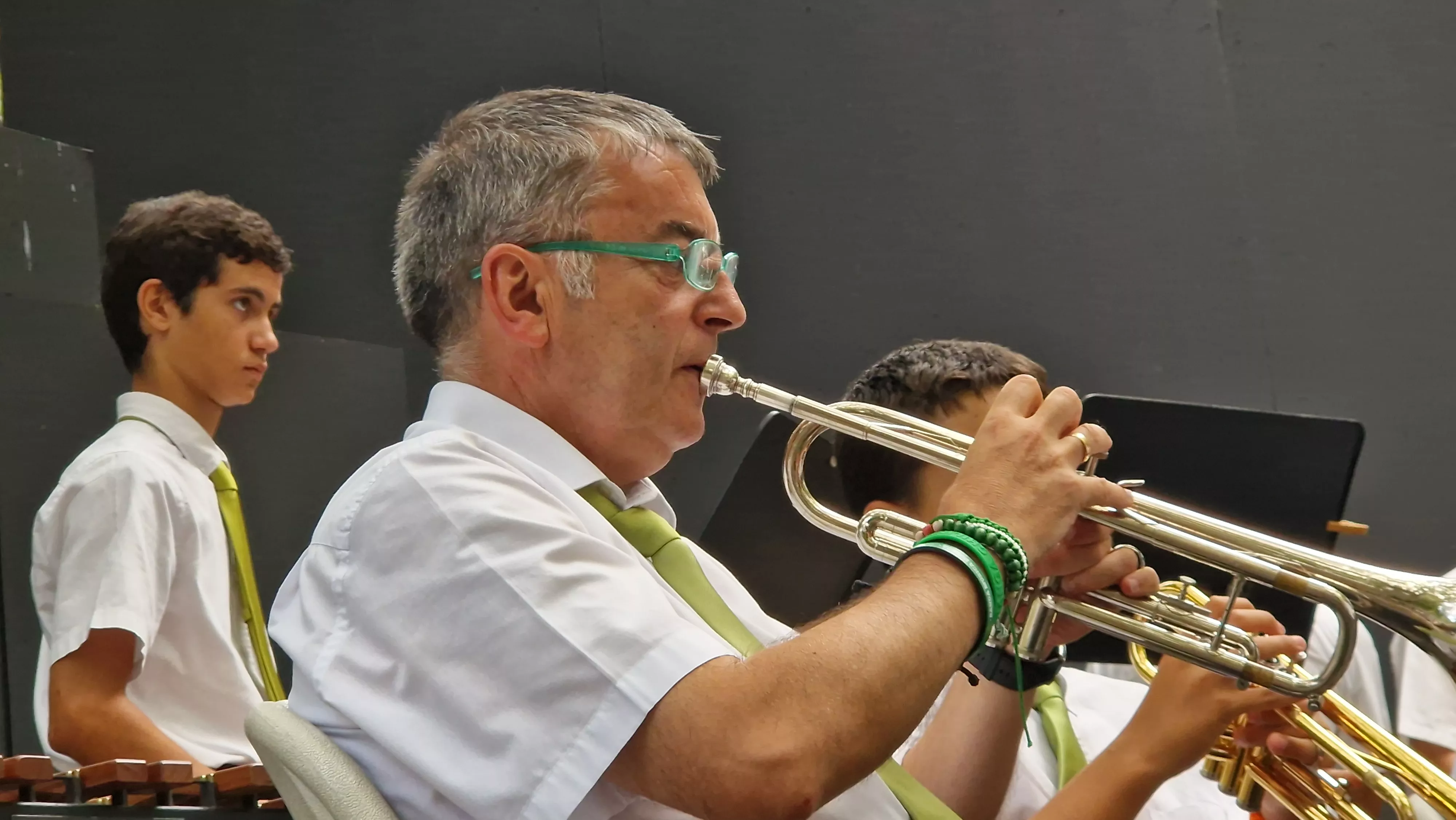 Concierto de la Banda de Huesca el 13 de agosto. Foto Myriam Martínez 