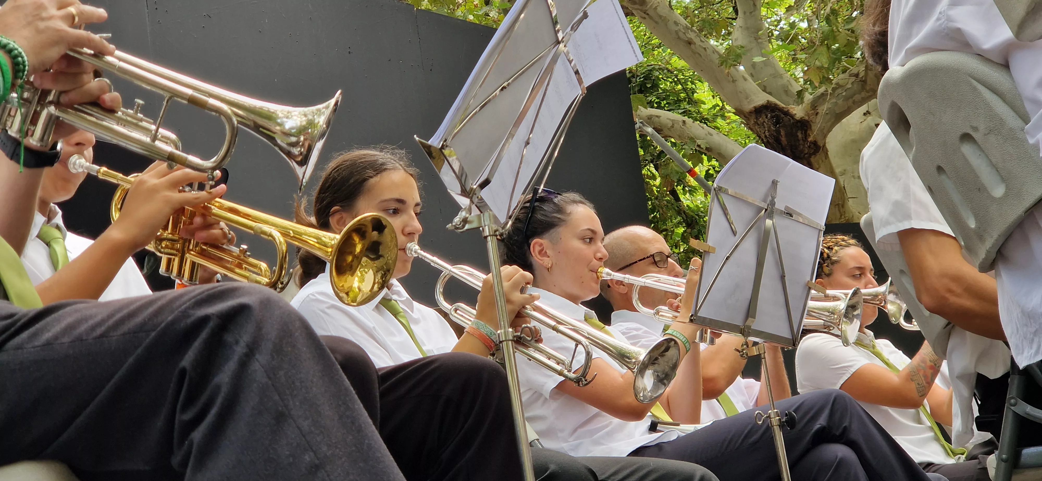 Concierto de la Banda de Huesca el 13 de agosto. Foto Myriam Martínez 