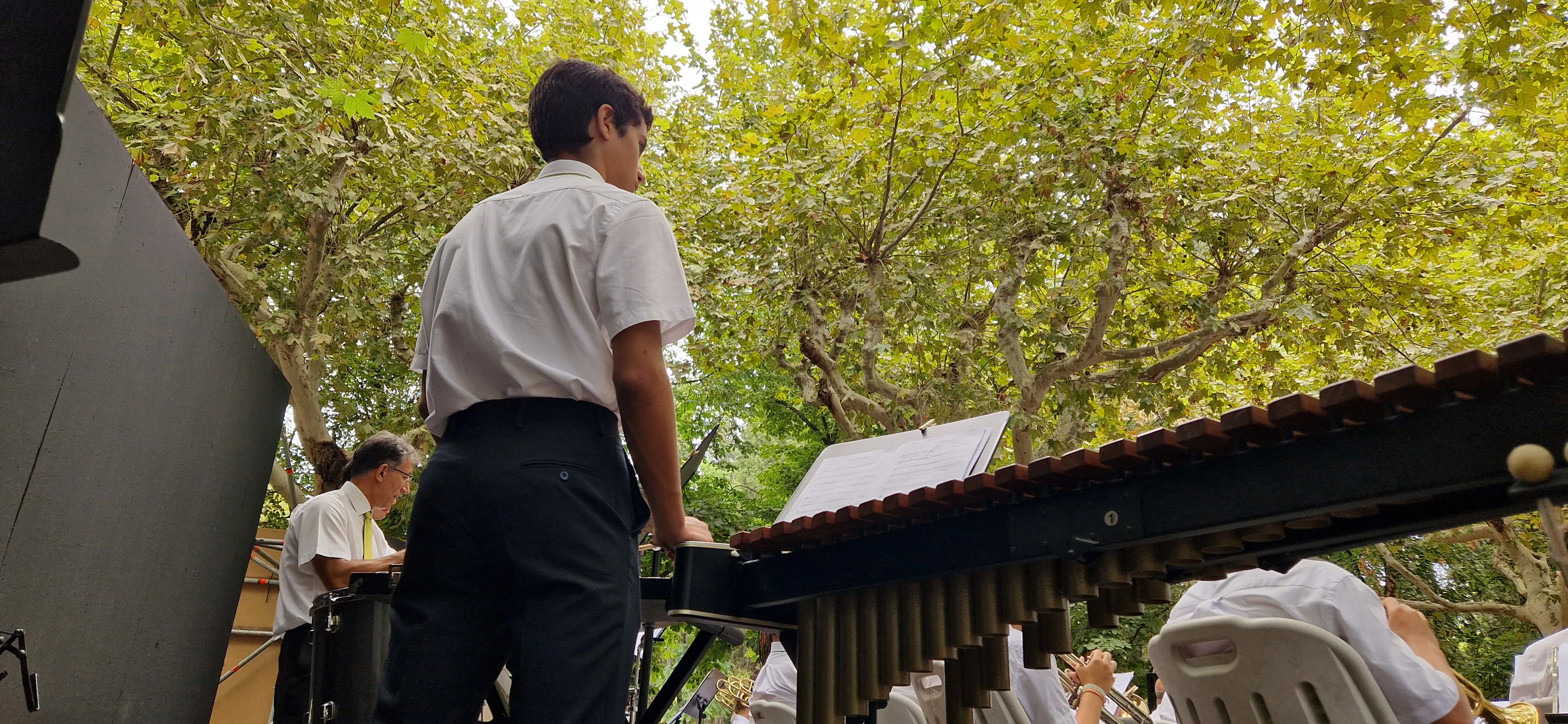 Concierto de la Banda de Huesca el 13 de agosto. Foto Myriam Martínez 