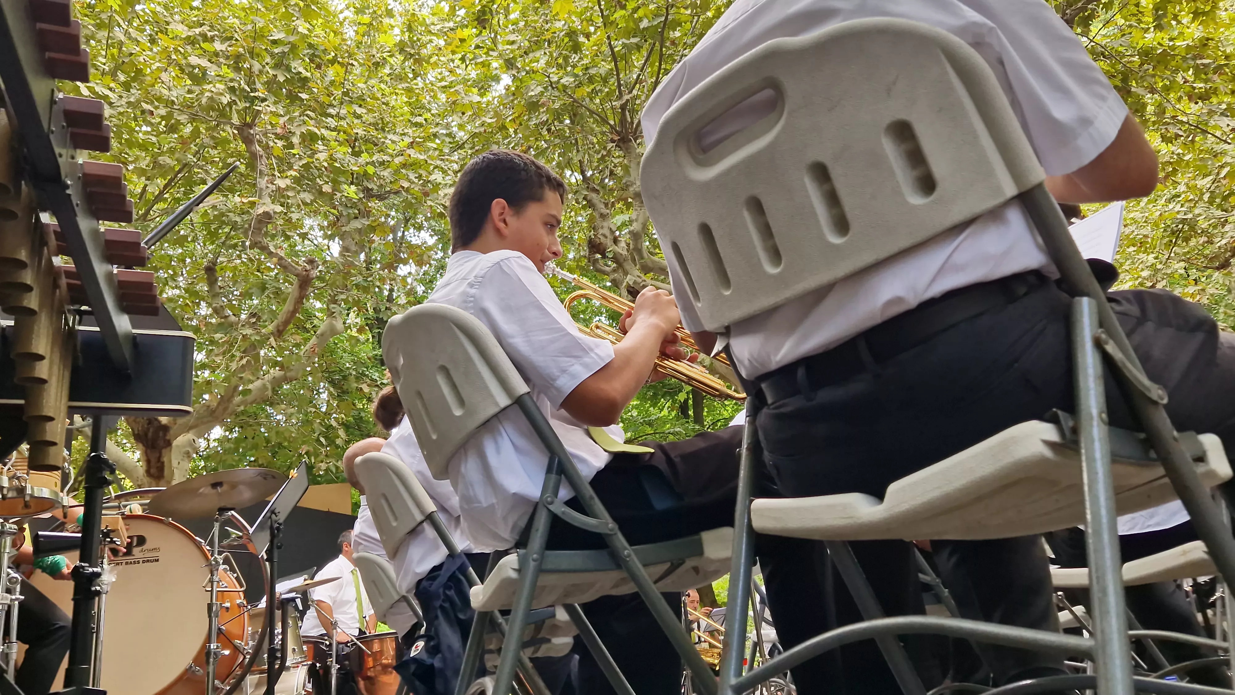 Concierto de la Banda de Huesca el 13 de agosto. Foto Myriam Martínez 