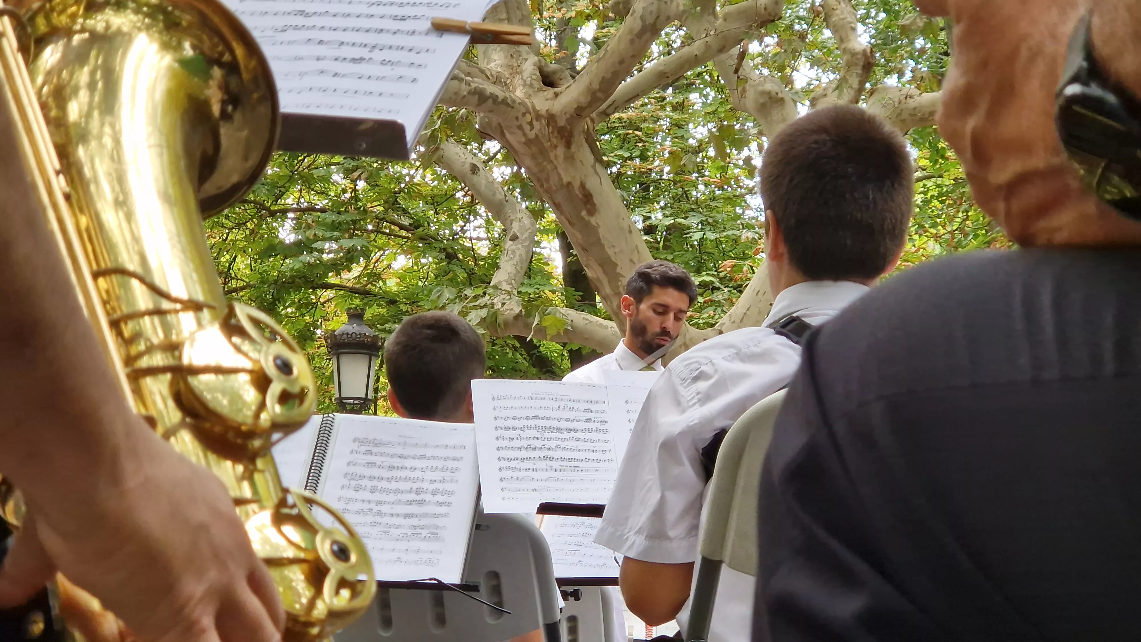 Concierto de la Banda de Huesca el 13 de agosto. Foto Myriam Martínez 