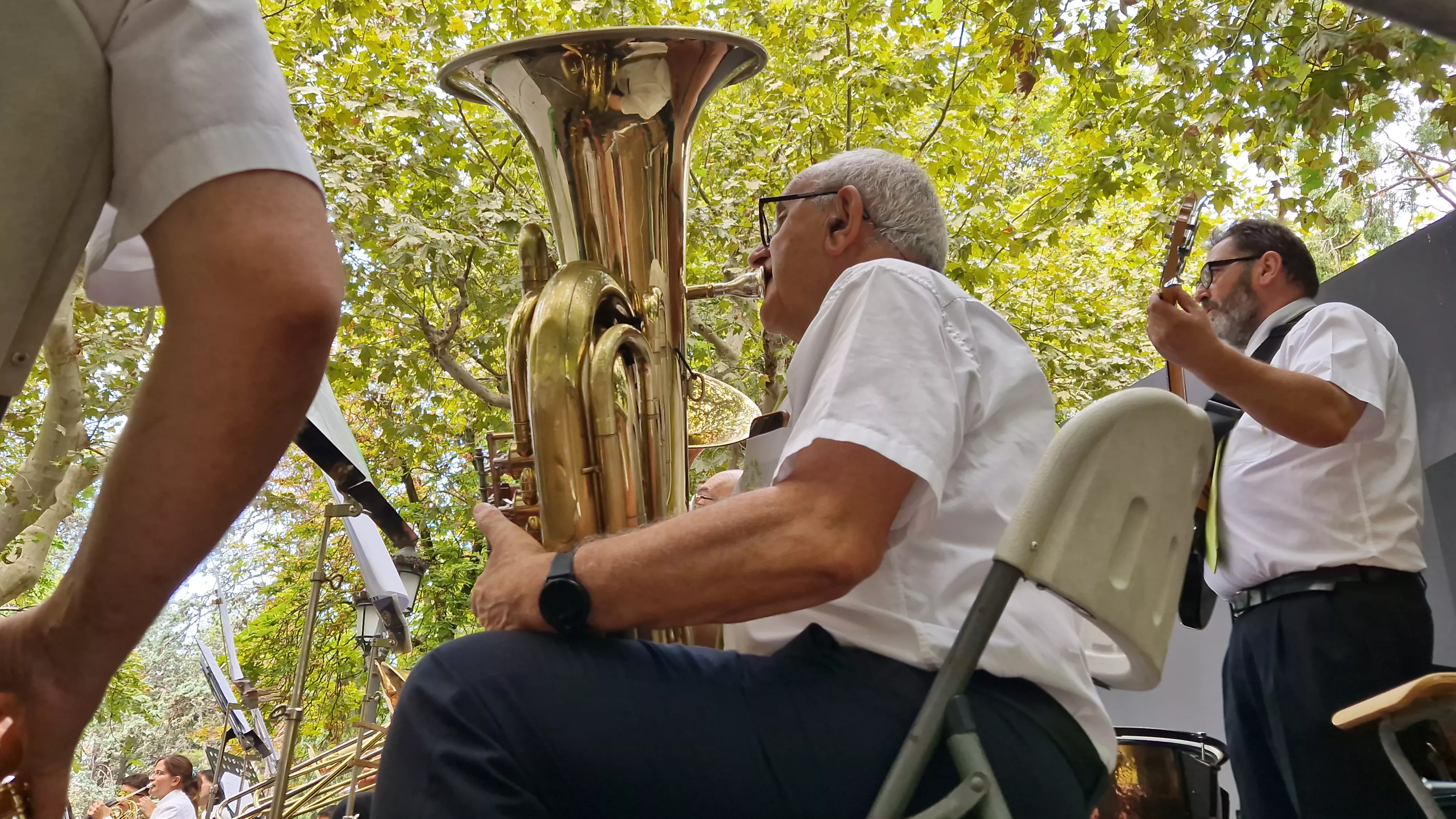 Concierto de la Banda de Huesca el 13 de agosto. Foto Myriam Martínez 