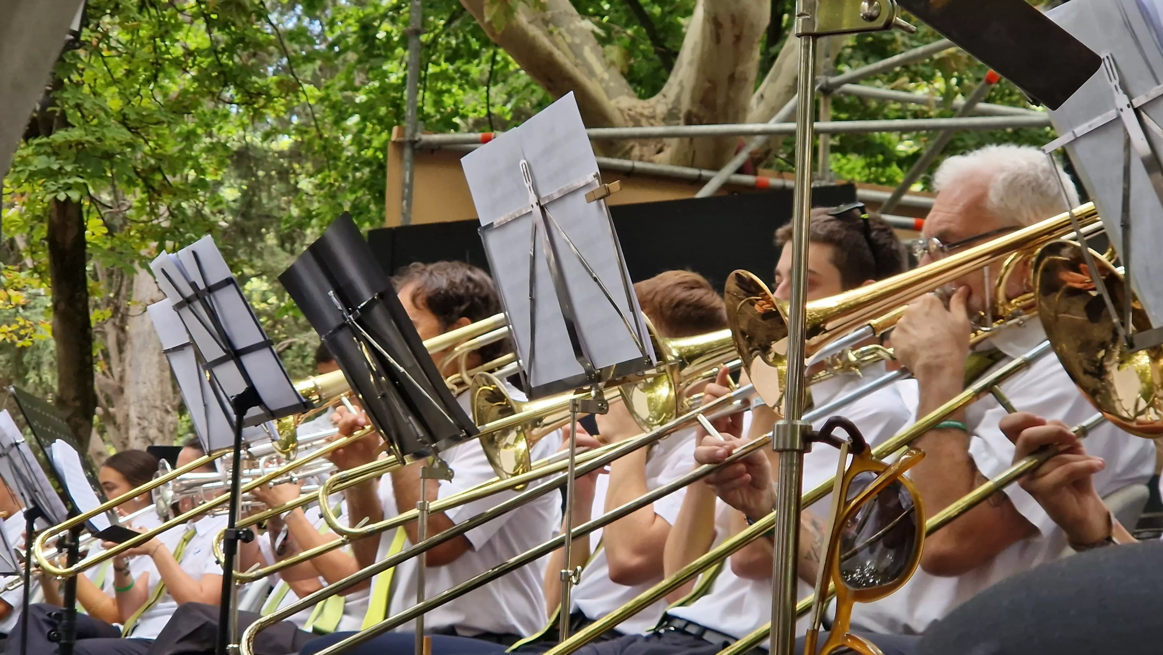 Concierto de la Banda de Huesca el 13 de agosto. Foto Myriam Martínez 