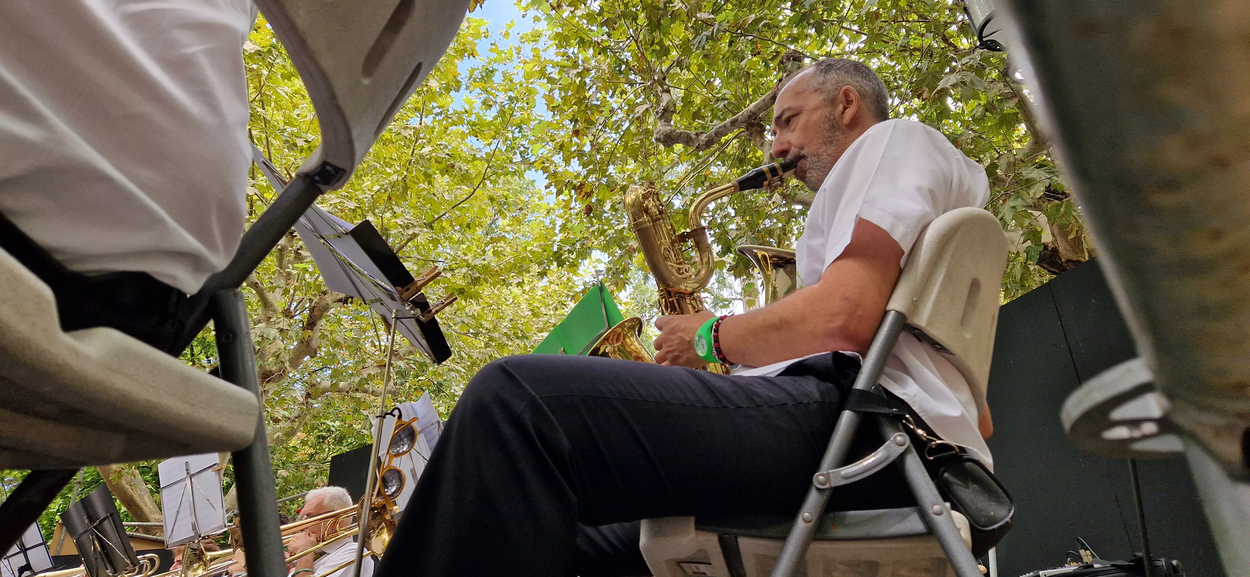 Concierto de la Banda de Huesca el 13 de agosto. Foto Myriam Martínez 