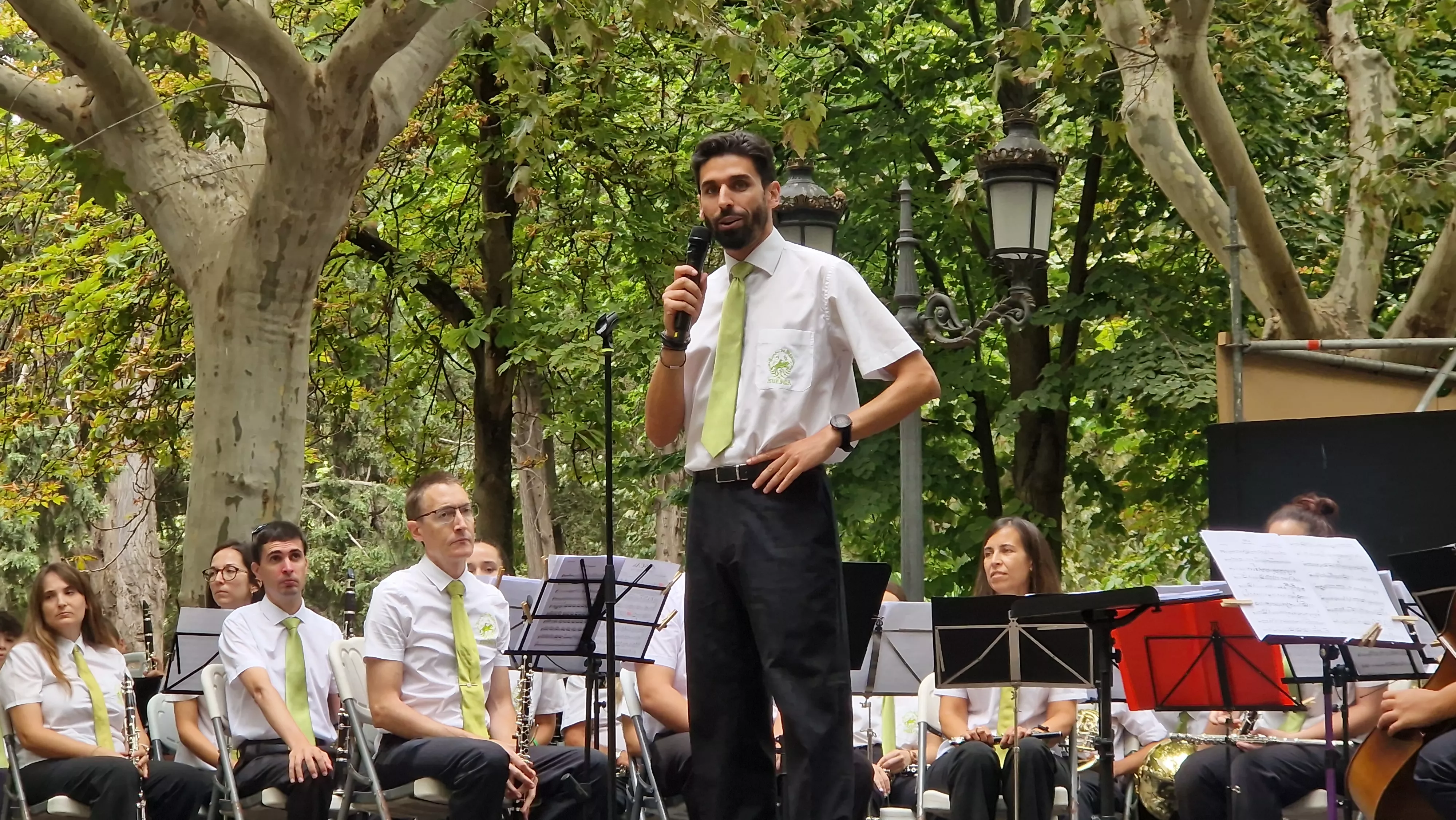 Concierto de la Banda de Huesca el 13 de agosto. Foto Myriam Martínez