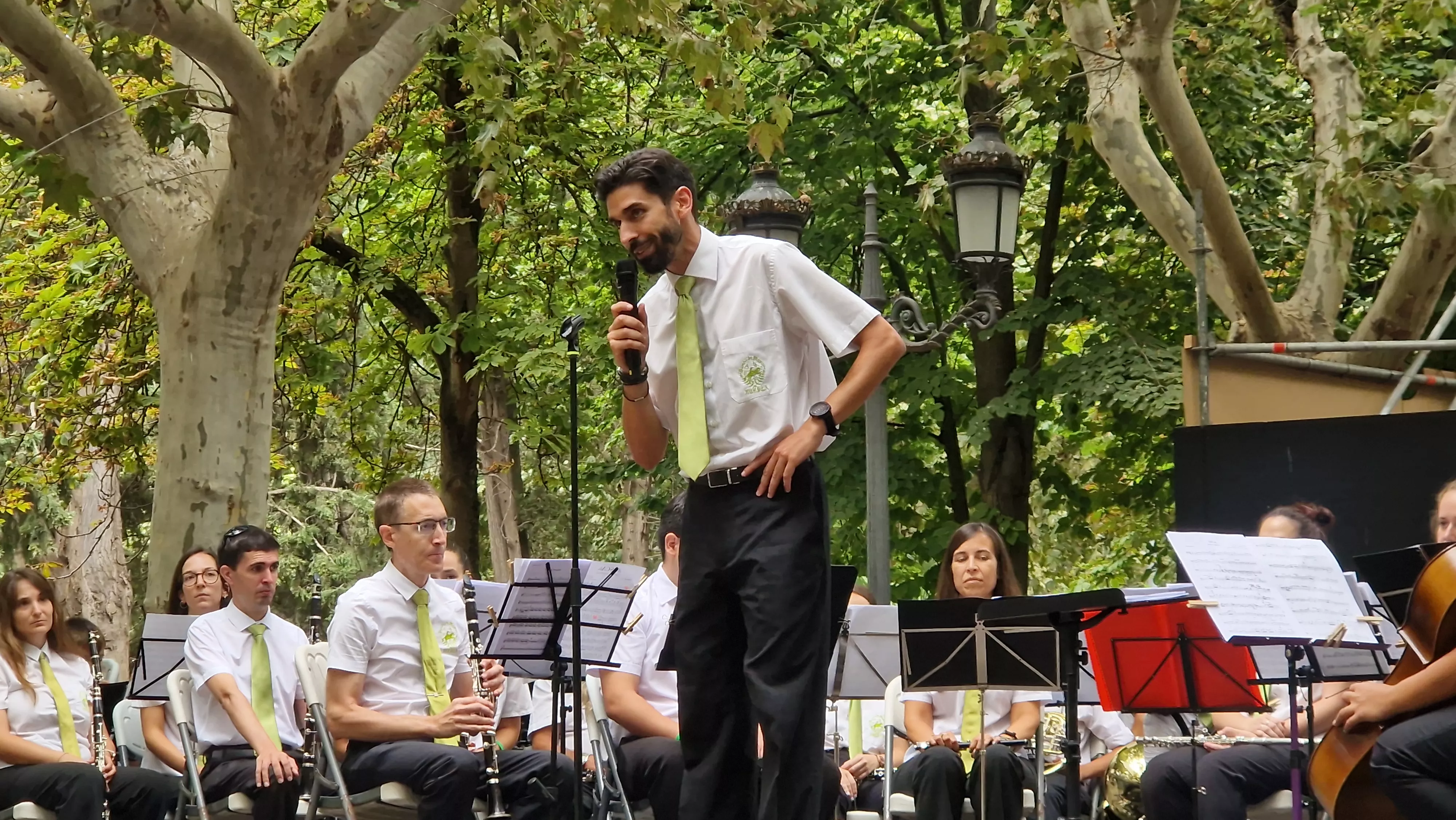 Concierto de la Banda de Huesca el 13 de agosto. Foto Myriam Martínez 