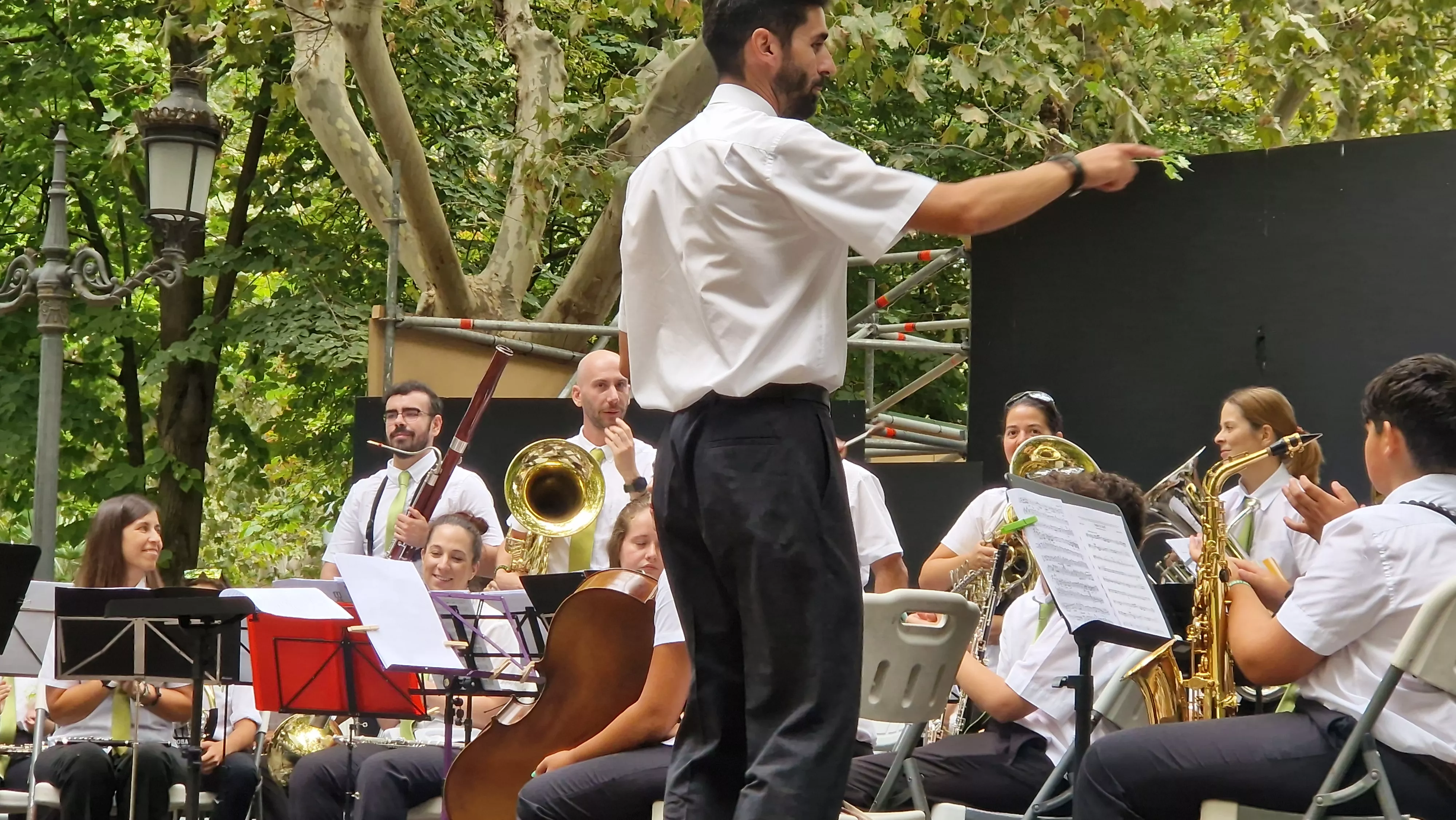 Concierto de la Banda de Huesca el 13 de agosto. Foto Myriam Martínez 