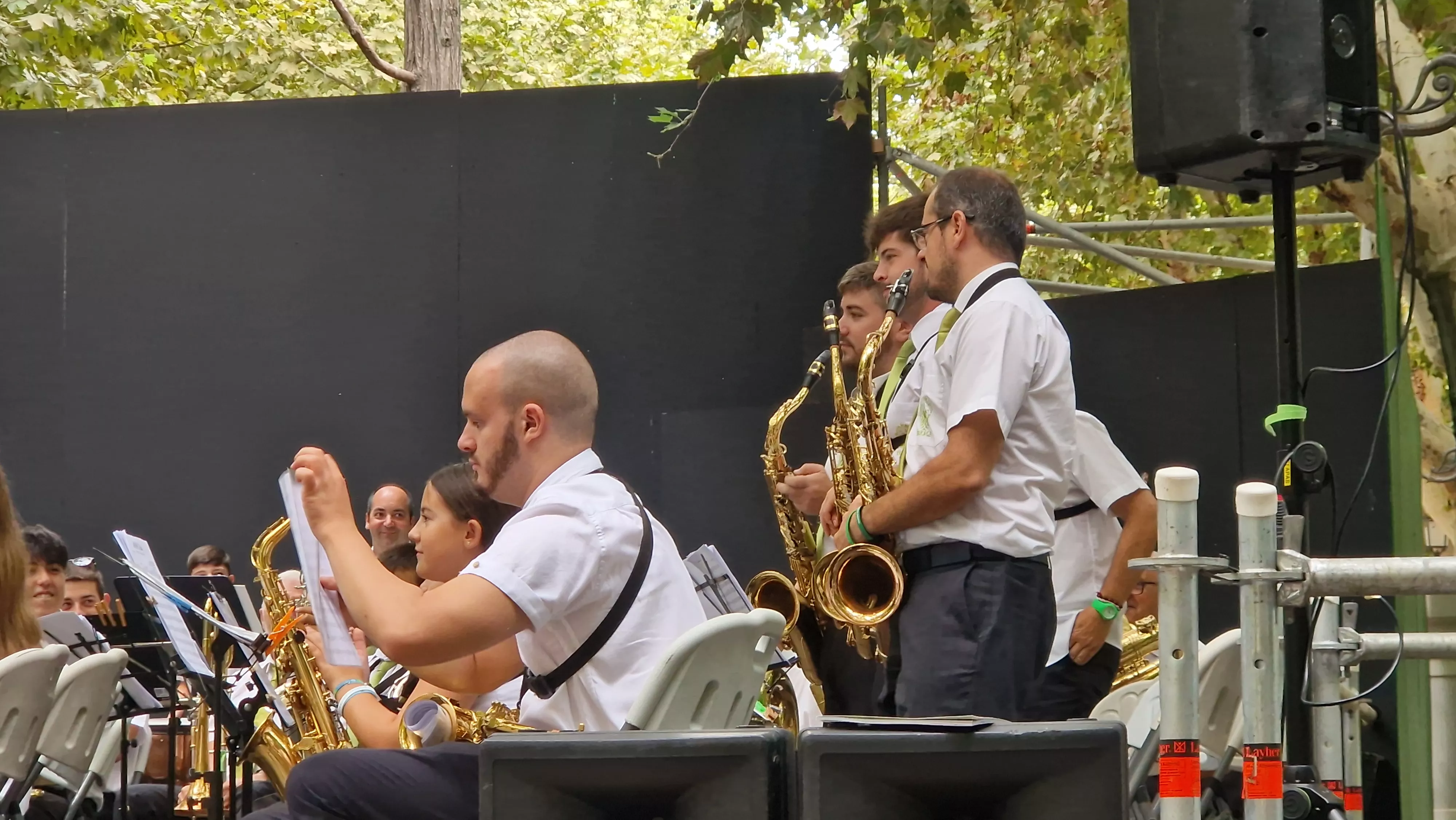 Concierto de la Banda de Huesca el 13 de agosto. Foto Myriam Martínez 