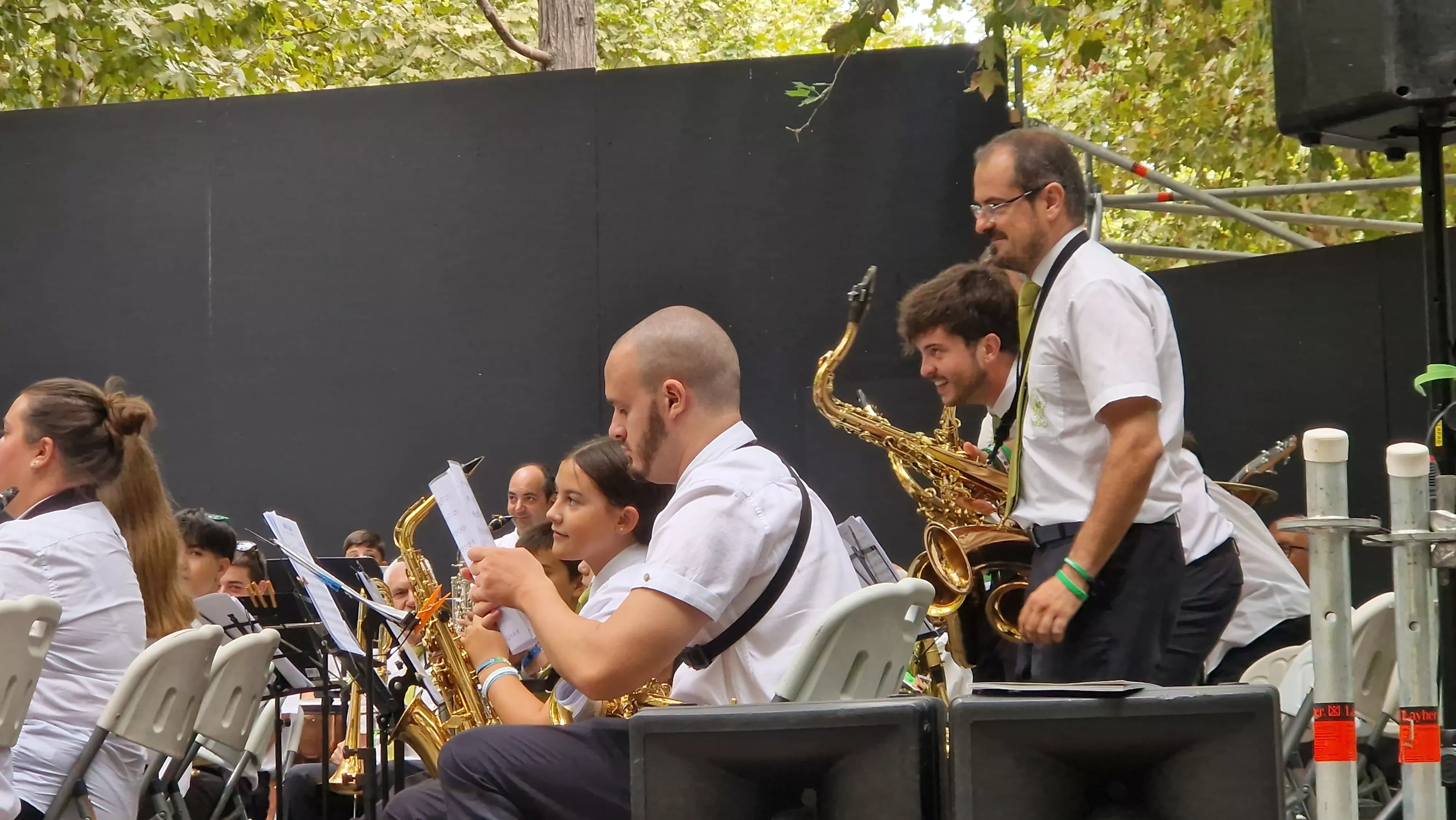 Concierto de la Banda de Huesca el 13 de agosto. Foto Myriam Martínez 