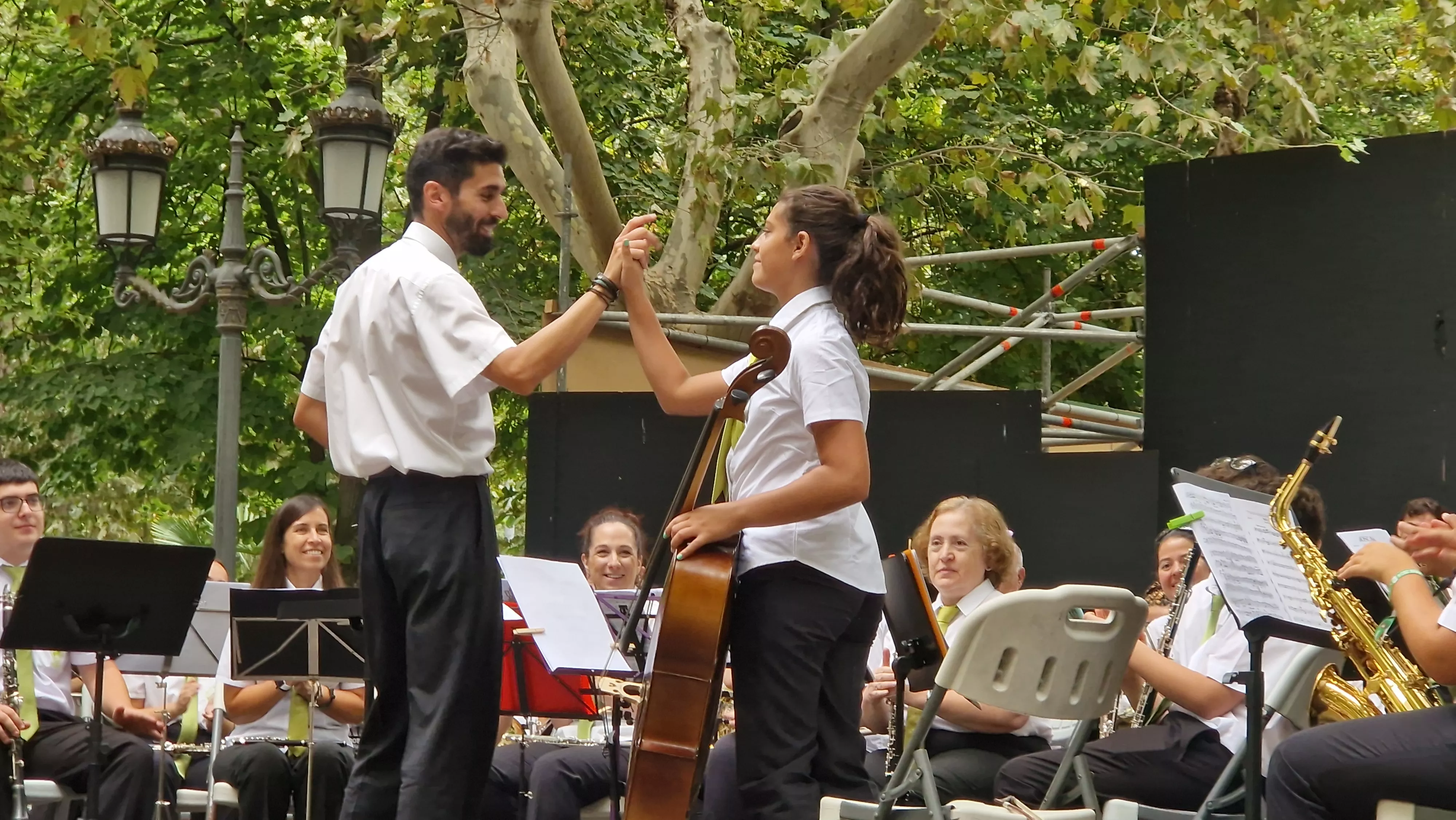 Concierto de la Banda de Huesca el 13 de agosto. Foto Myriam Martínez 