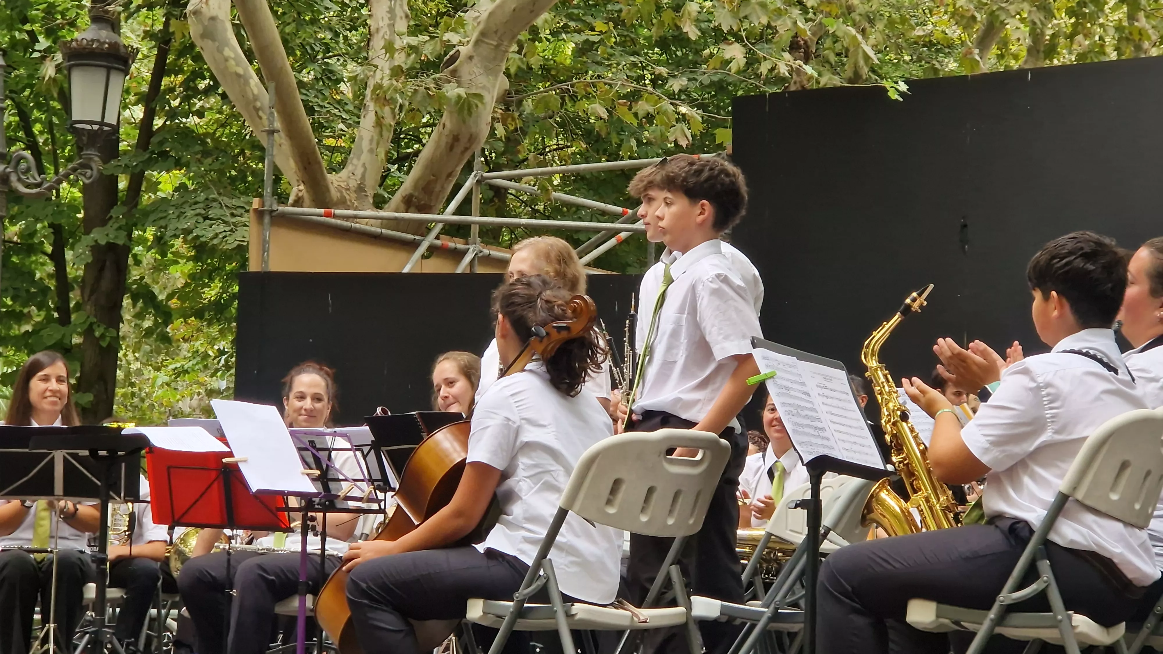 Concierto de la Banda de Huesca el 13 de agosto. Foto Myriam Martínez 