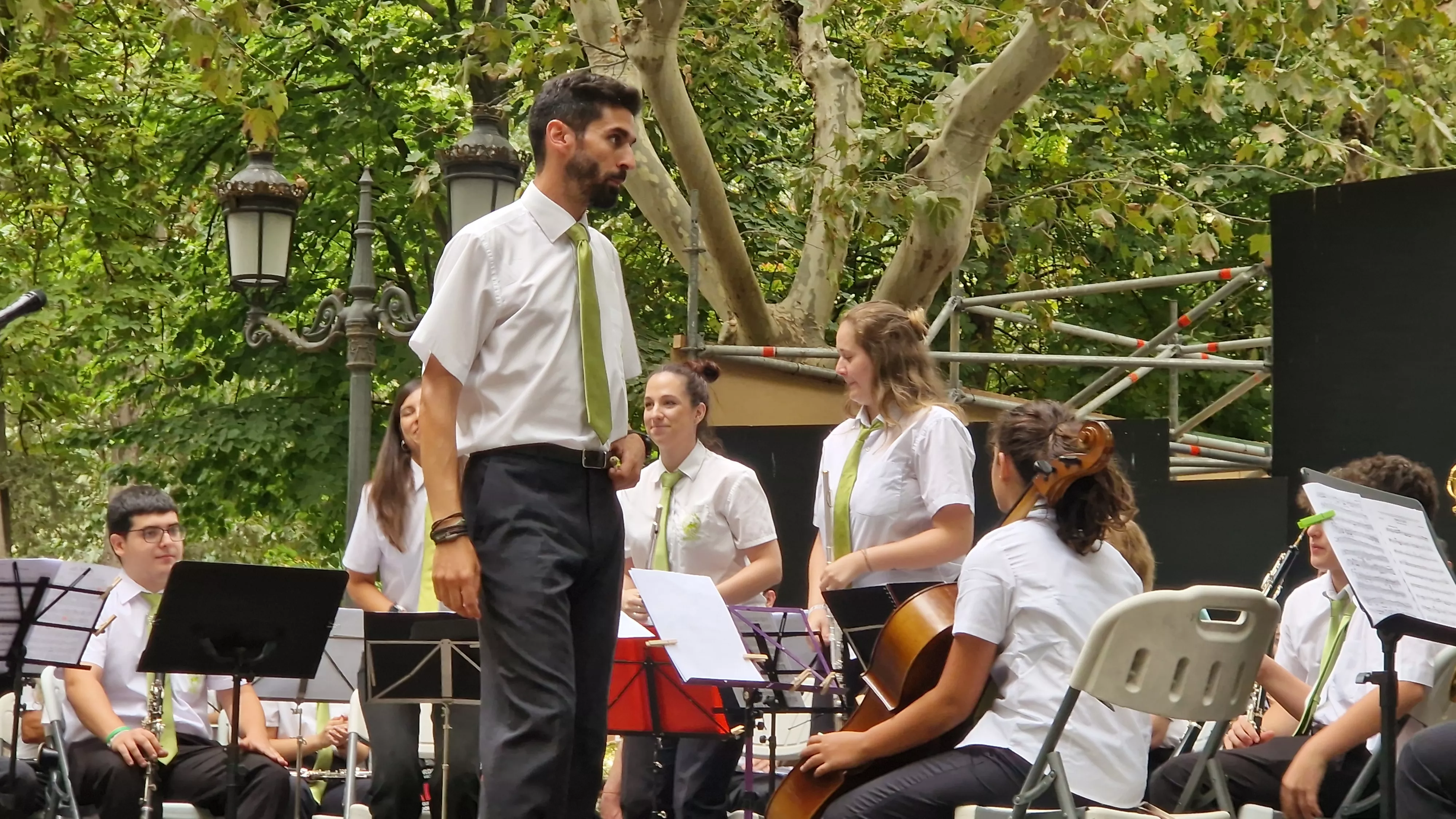 Concierto de la Banda de Huesca el 13 de agosto. Foto Myriam Martínez 