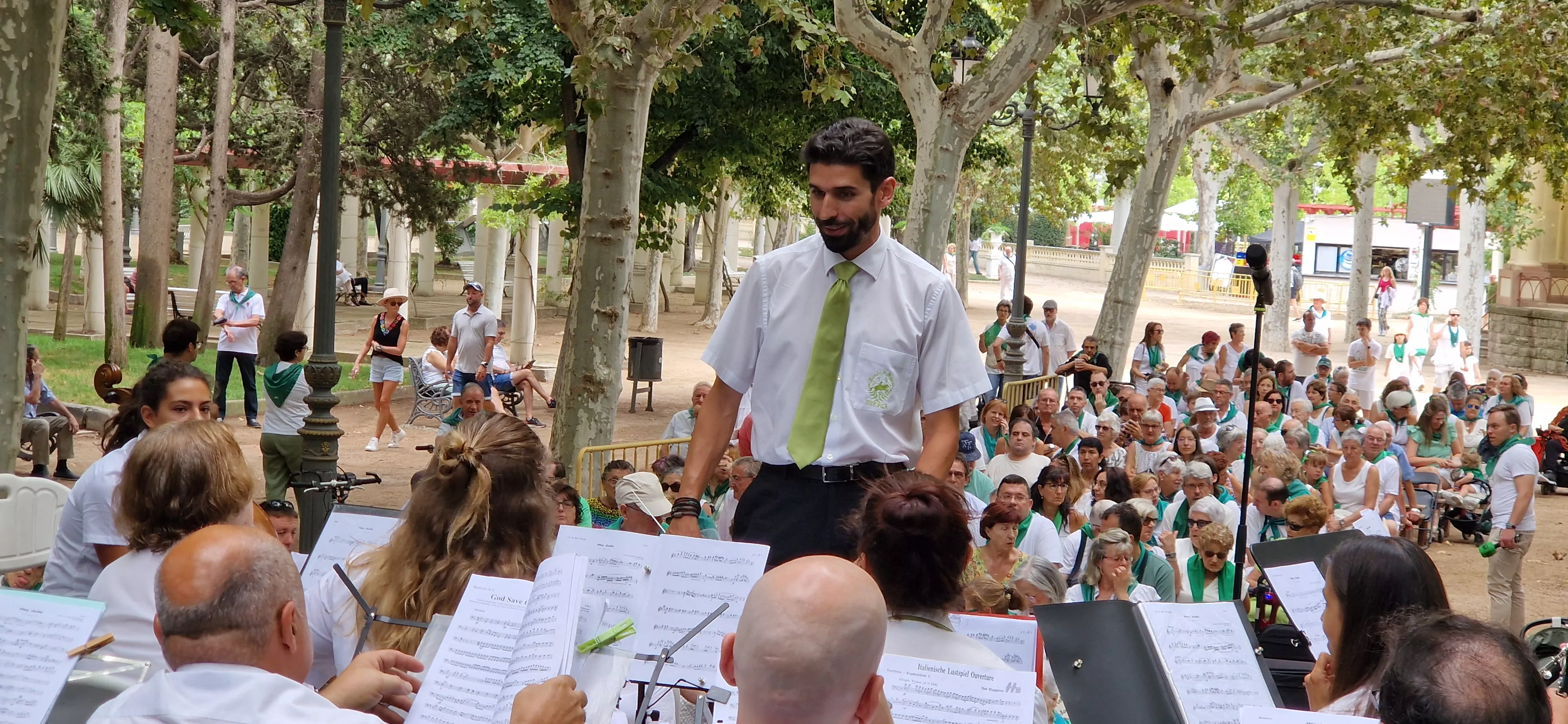 Concierto de la Banda de Huesca el 13 de agosto. Foto Myriam Martínez 