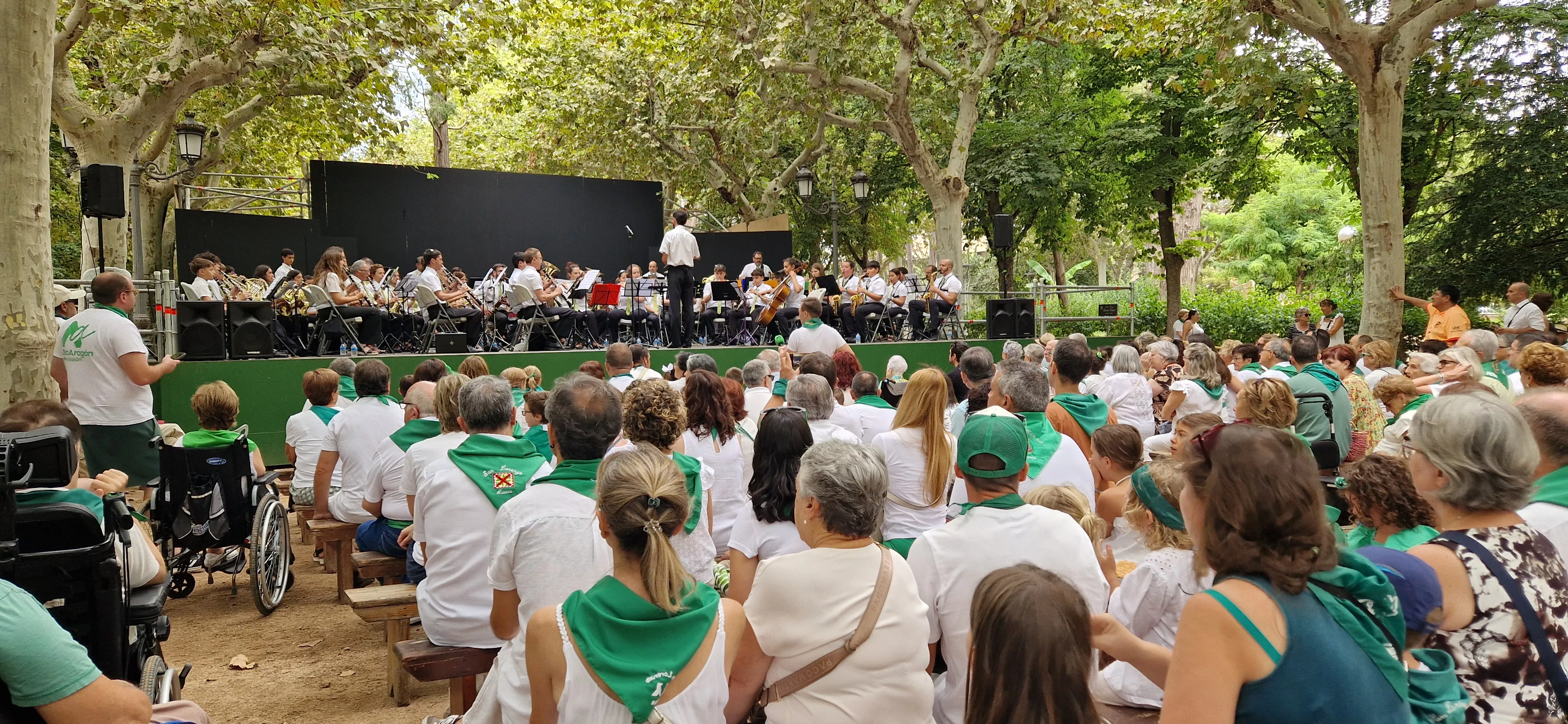 Concierto de la Banda de Huesca el 13 de agosto. Foto Myriam Martínez 