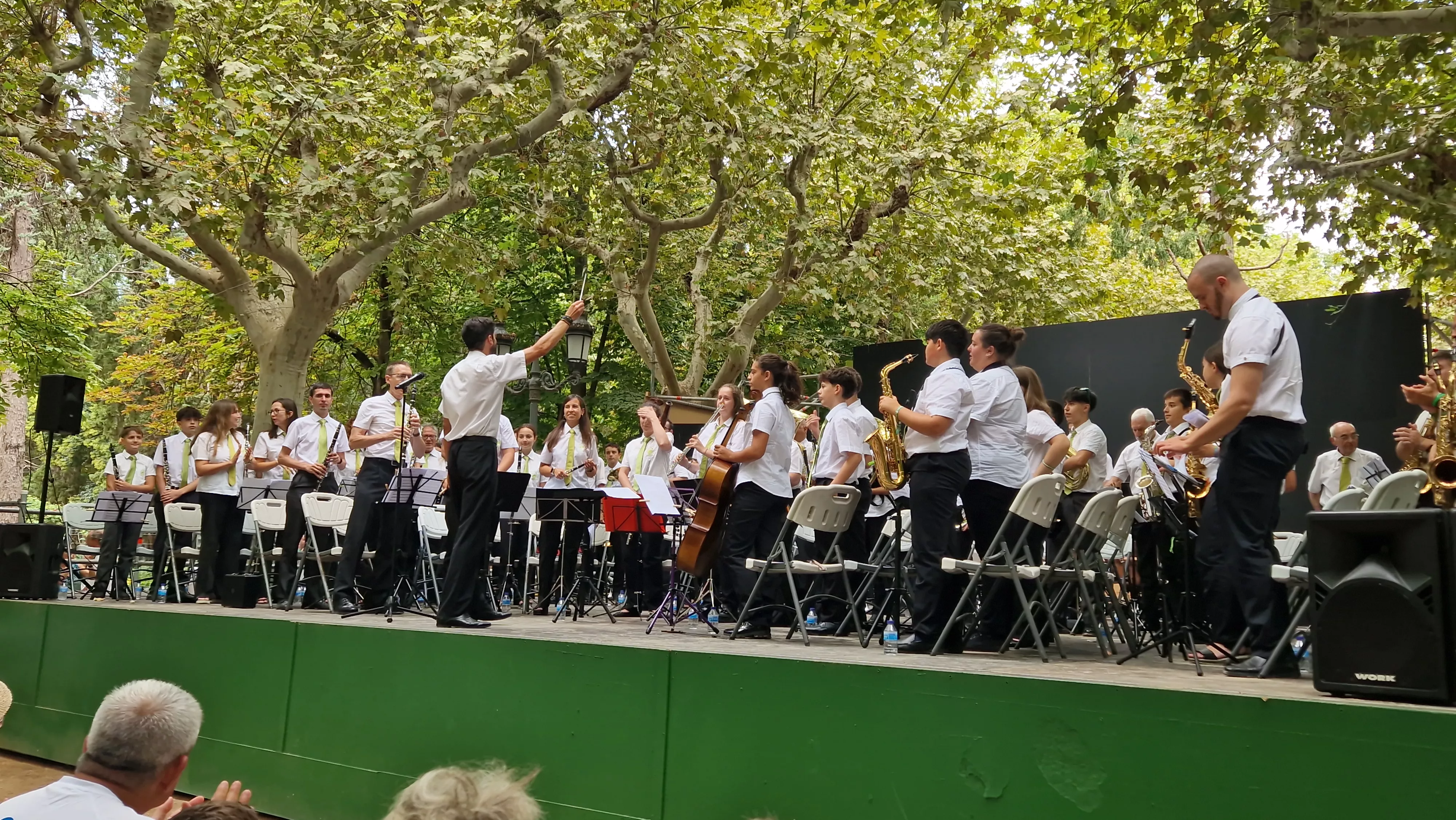 Concierto de la Banda de Huesca el 13 de agosto. Foto Myriam Martínez 