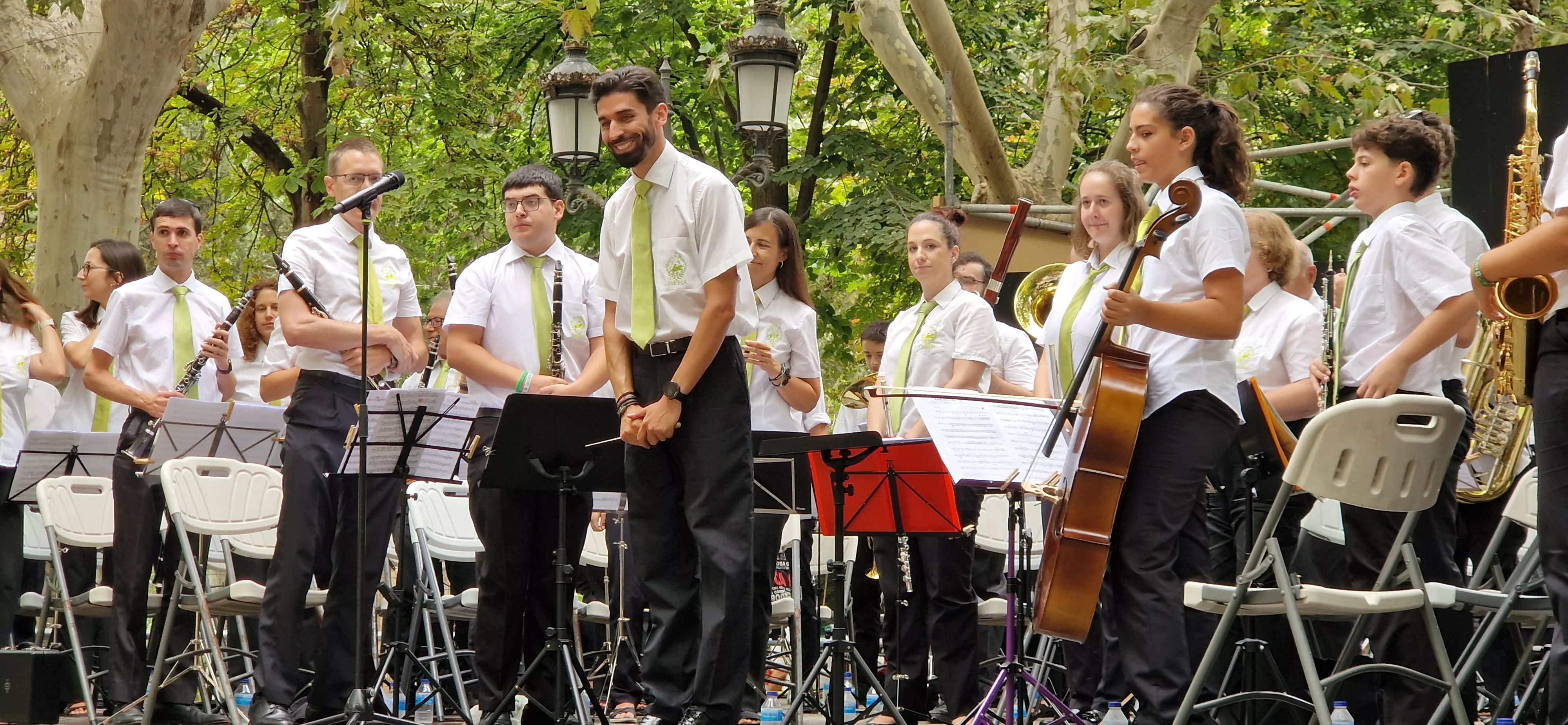 Concierto de la Banda de Huesca el 13 de agosto. Foto Myriam Martínez 