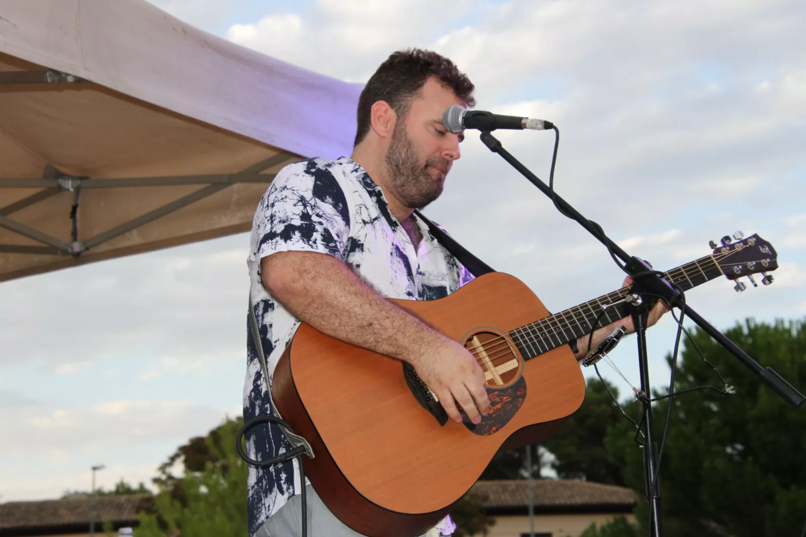 Concierto de Francho Sarrablo con la Peña Reberde. Foto Carlos Neofato 