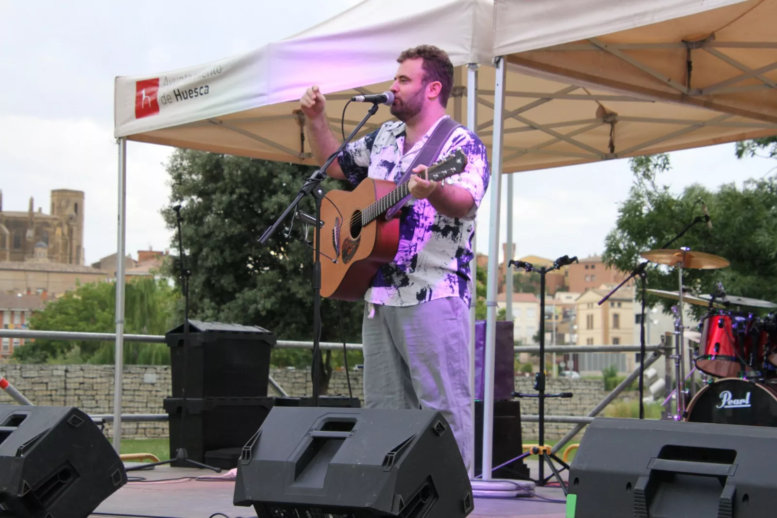Concierto de Francho Sarrablo con la Peña Reberde. Foto Carlos Neofato 
