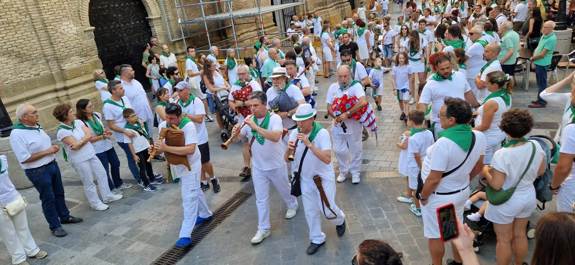 Trobada de Gaiteros de Aragón y de Gaiters de Tierra Plana. Foto Myriam Martínez