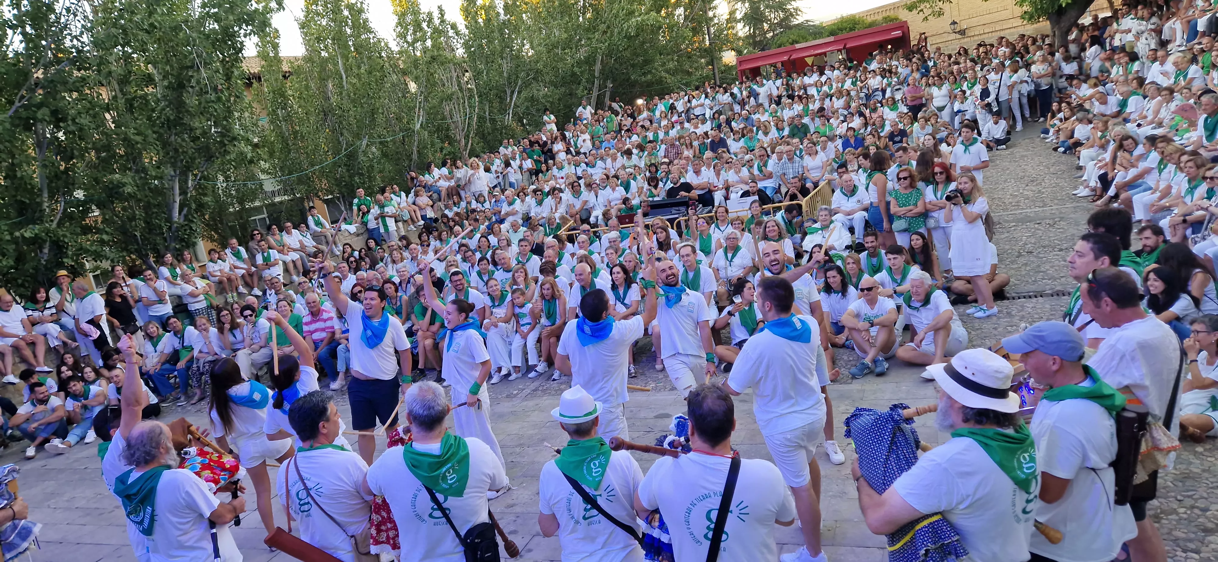 Trobada de Gaiteros de Aragón y de Gaiters de Tierra Plana. Foto Myriam Martínez