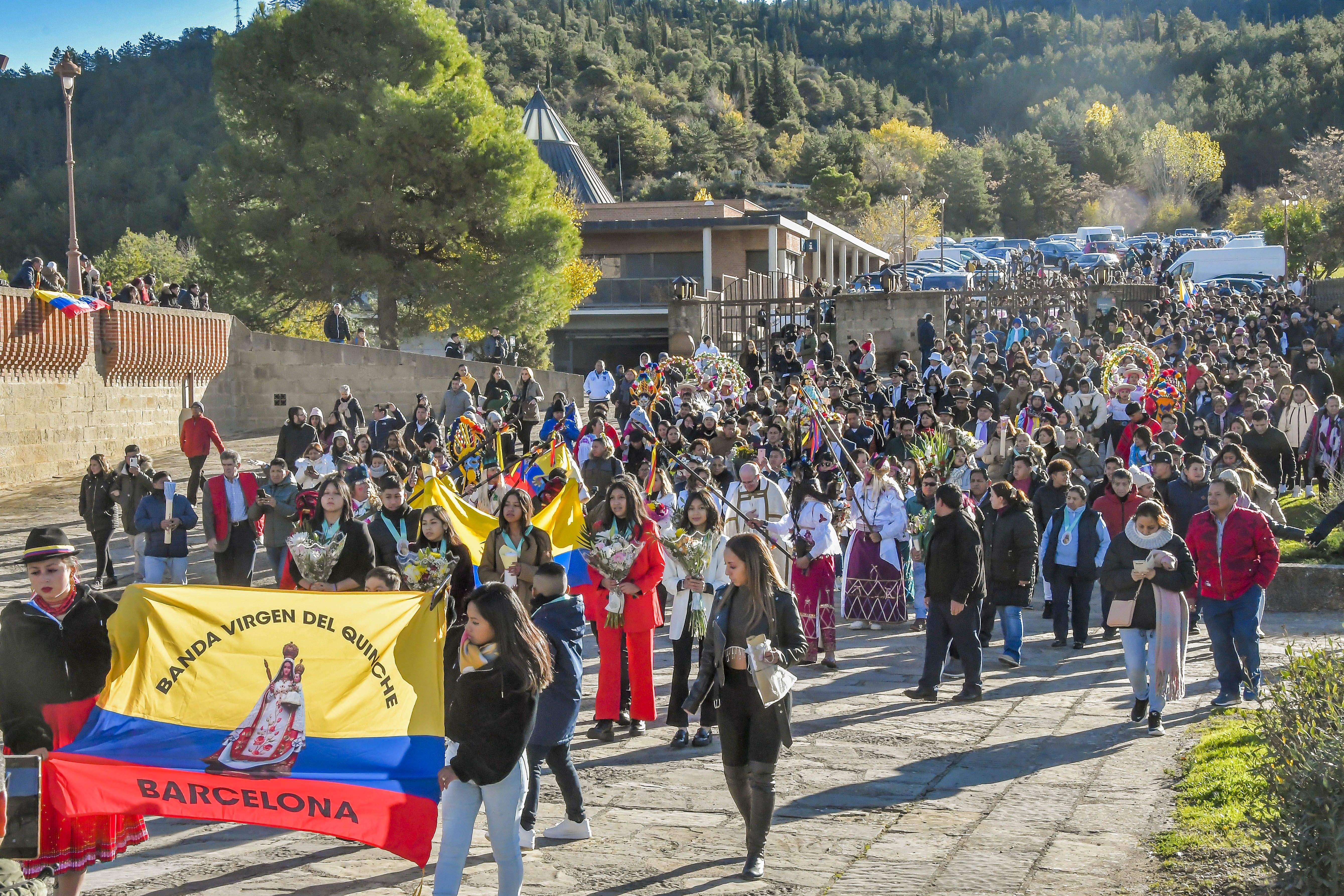 Entrada de la Virgen del Quinche a Torreciudad
