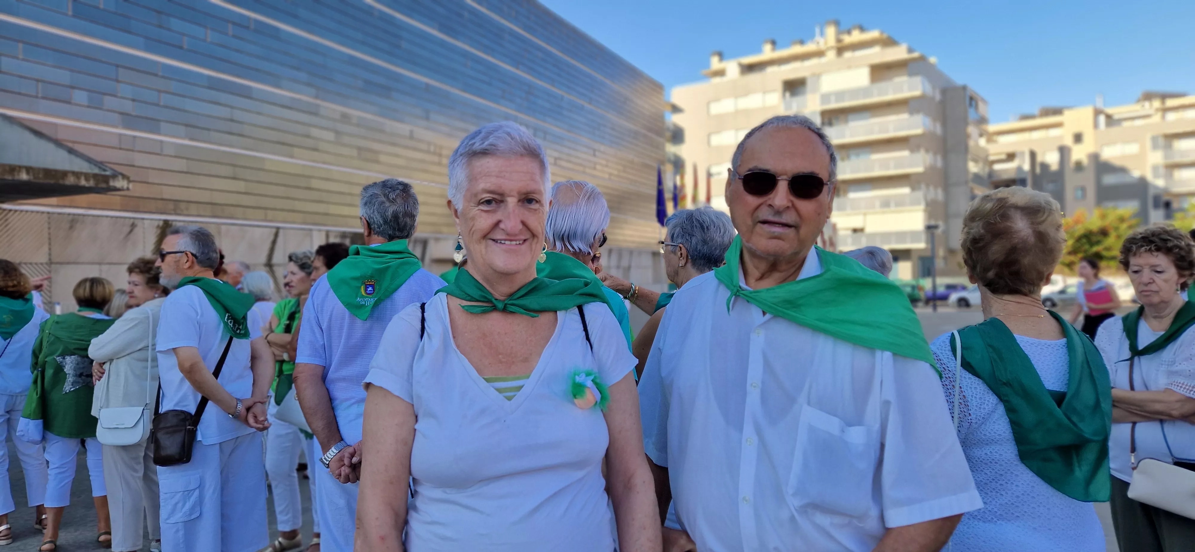 Homenaje a los mayores en las fiestas de San Lorenzo. Foto Myriam Martínez